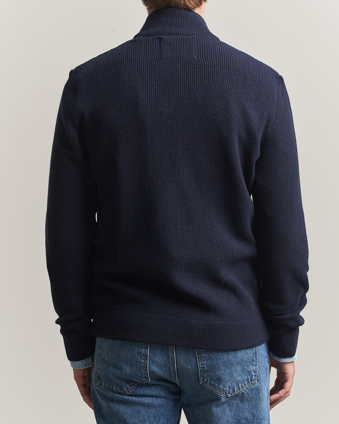 Herren | Pullover | Gant | Hybrid Full Zip Evening Blue