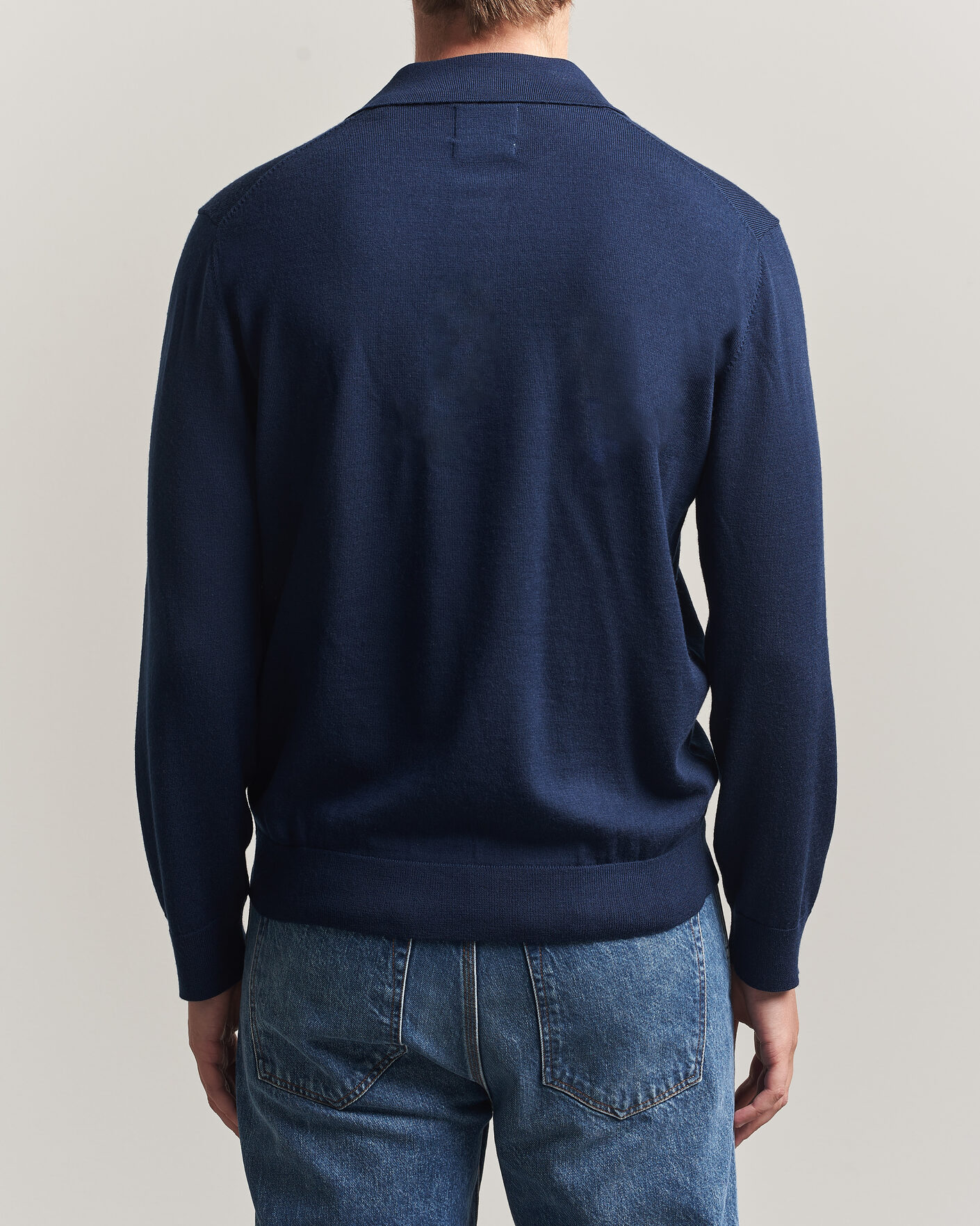 Herren | Pullover | Gant | Extrafine Merino Knitted Polo Marine