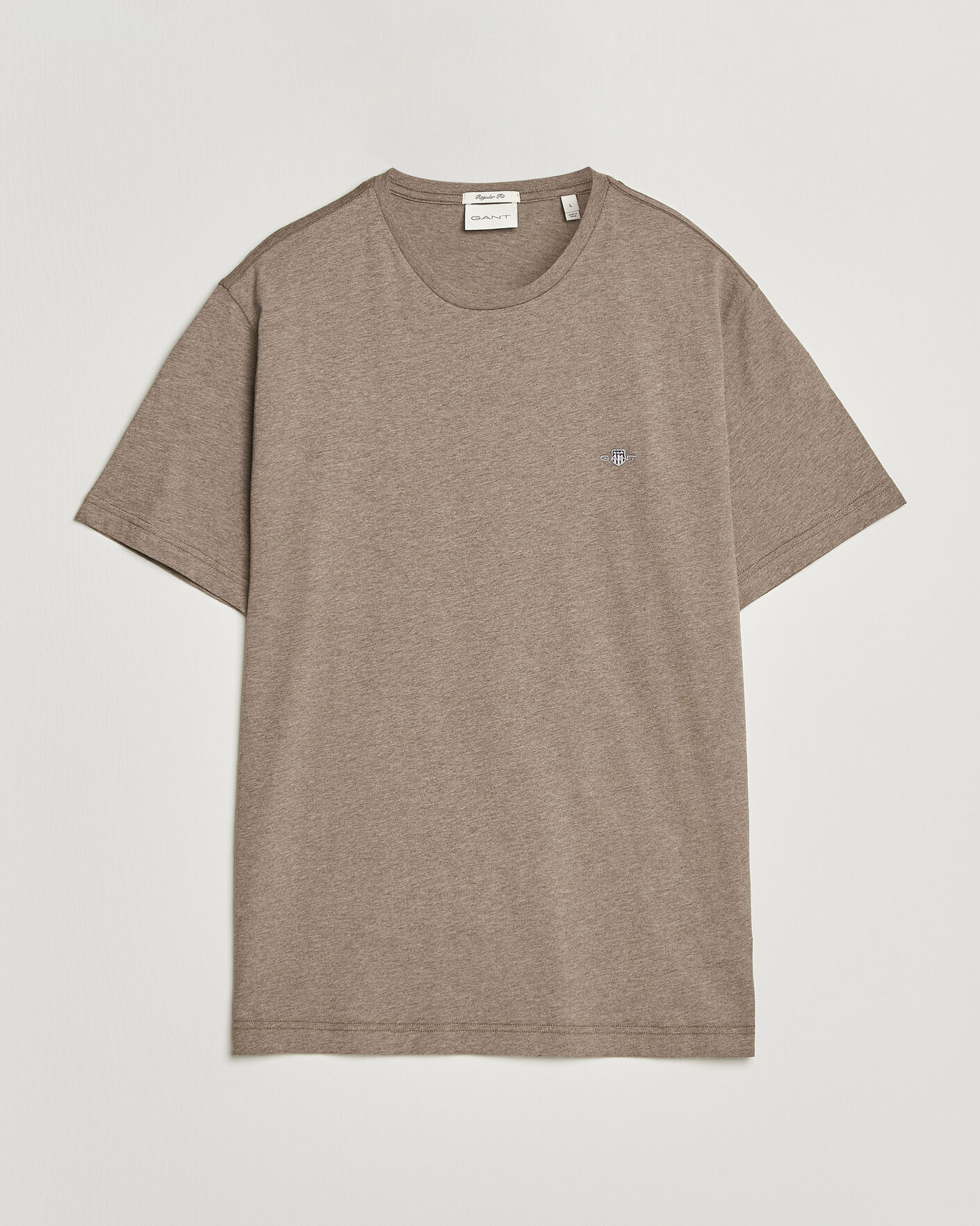 Herren | T-Shirts | Gant | The Original T-Shirt Dark Hazelnut Melange