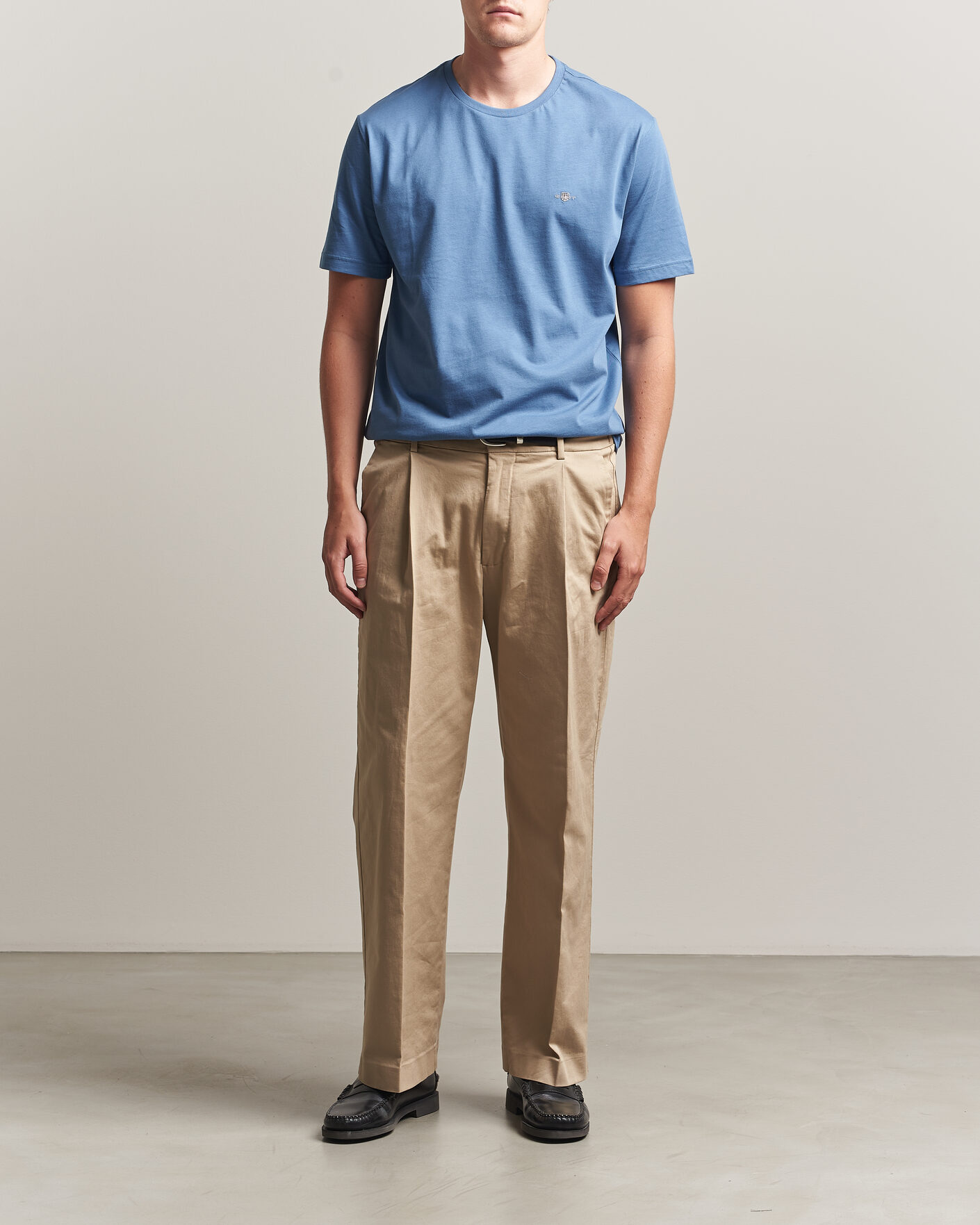 Herren | T-Shirts | Gant | The Original T-Shirt Blue Horizon