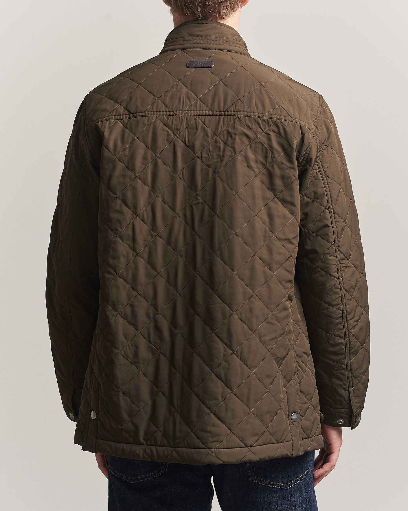 Herren | Jacken | Gant | Classic Quilted Mid Jacket Black Brown