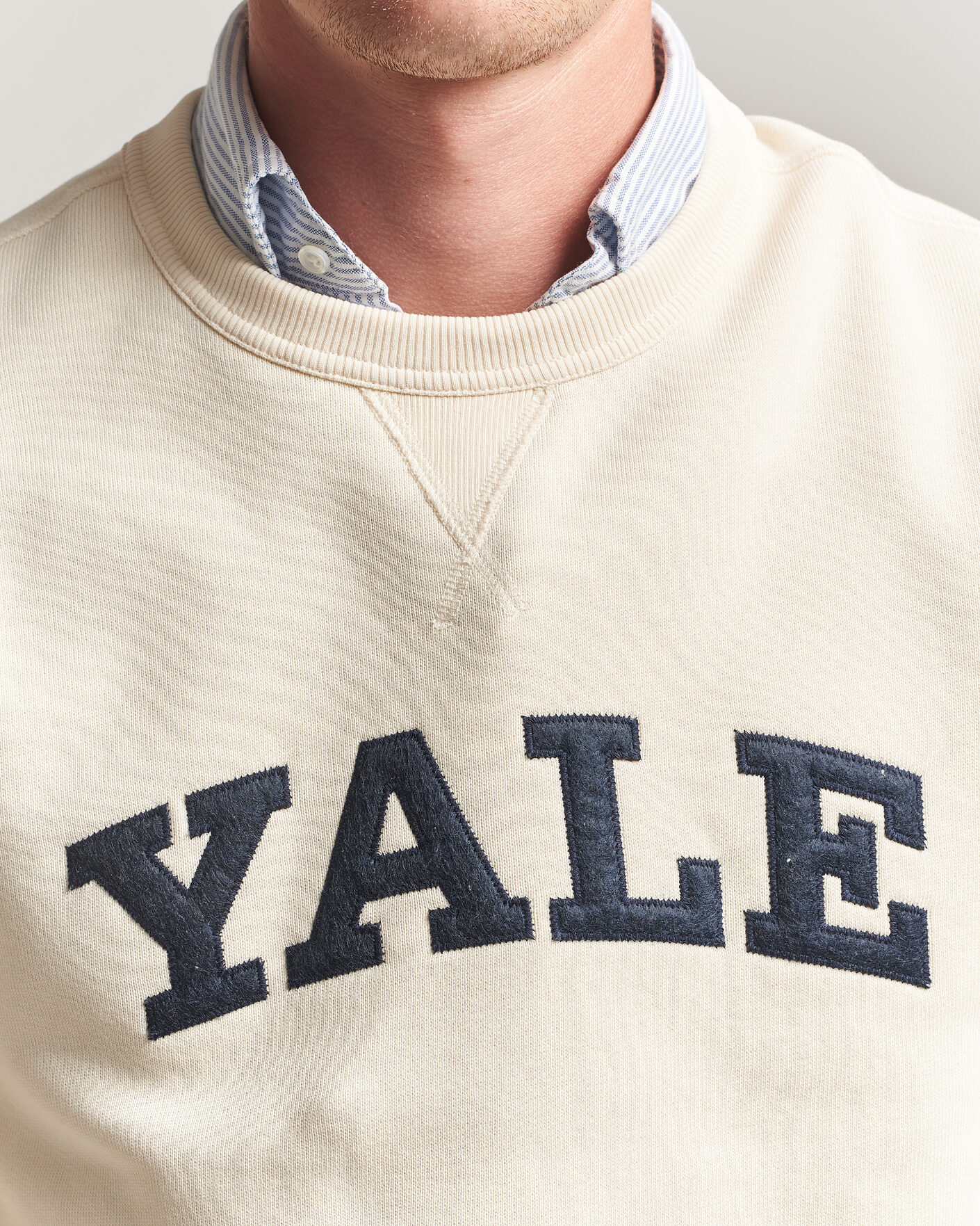 Herren | Pullover | Gant | YALE Crew Neck Sweatshirt Cream