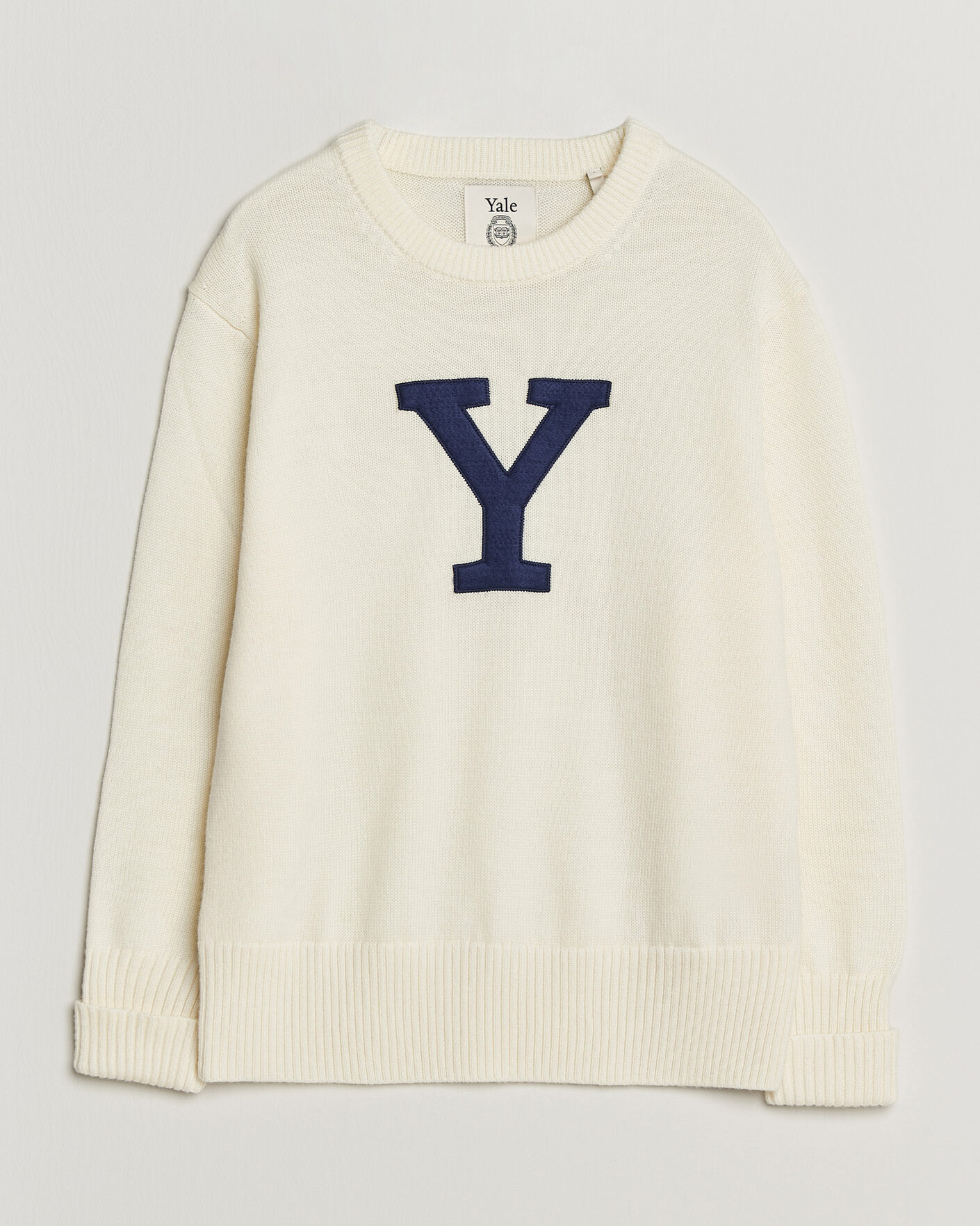 Herren | Pullover | Gant | YALE Merino Crew Neck Cream