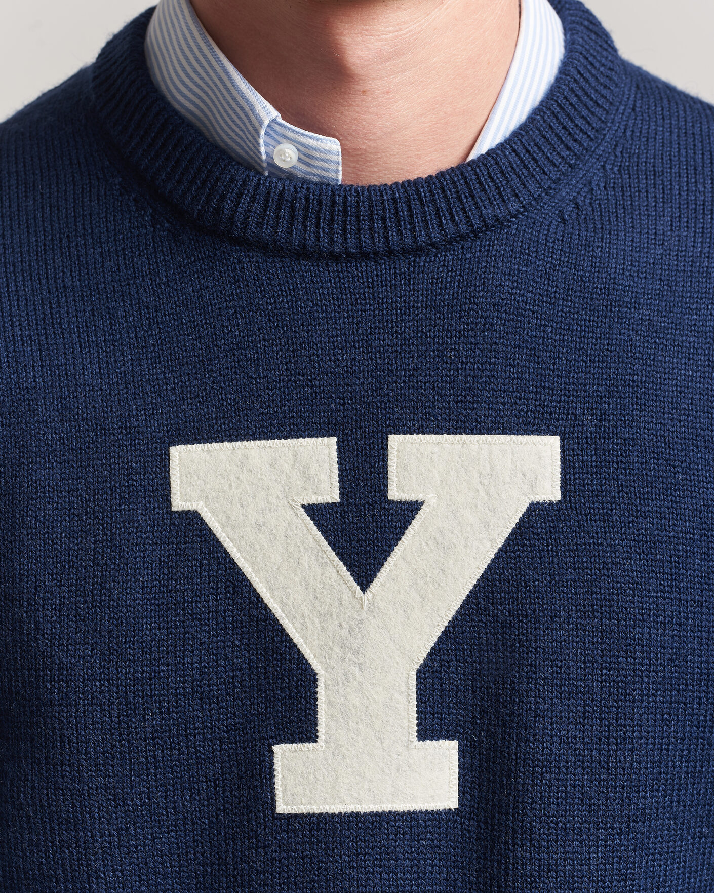 Herren | Pullover | Gant | YALE Merino Crew Neck Marine