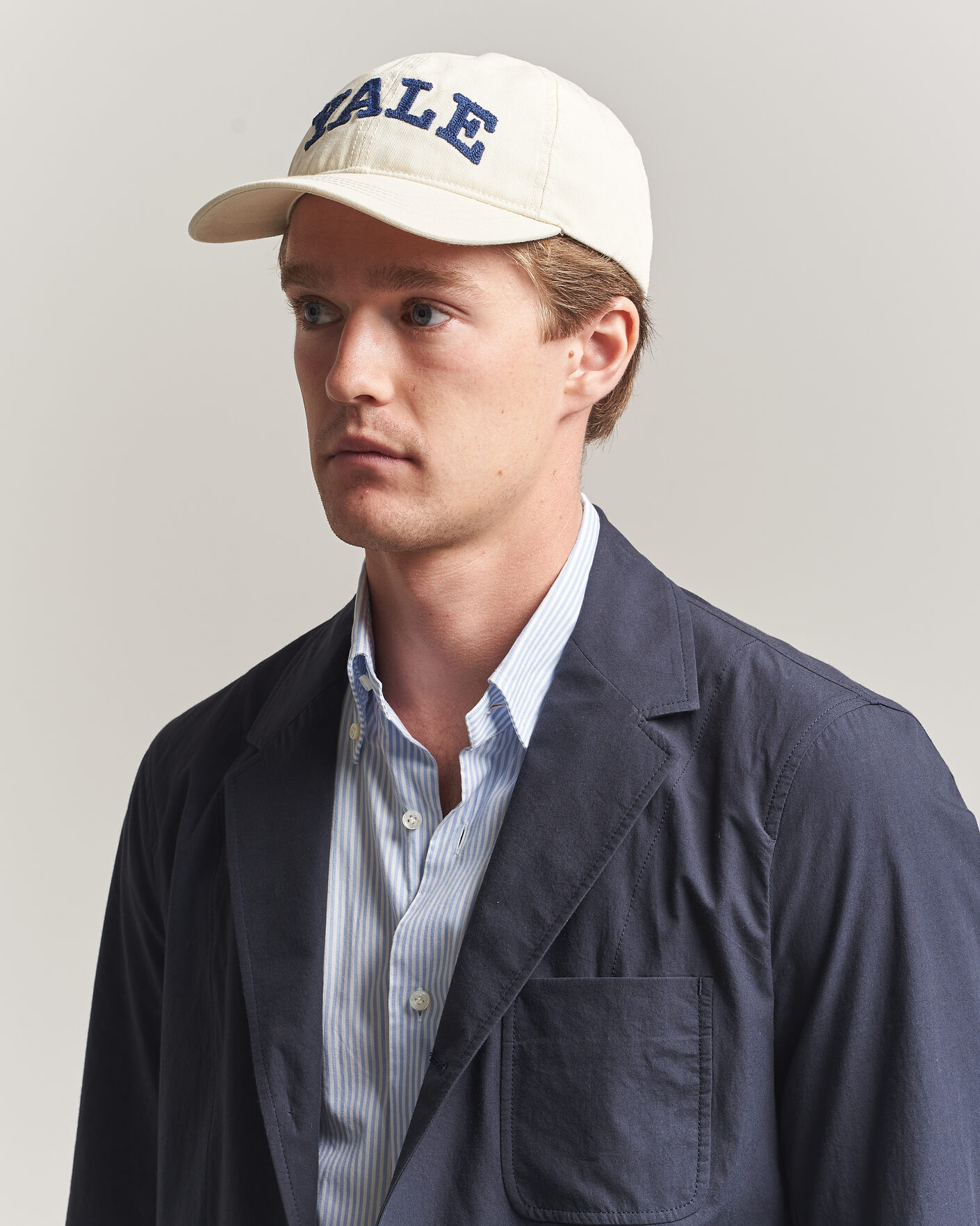 Herren | Hüte & Mützen | Gant | YALE Heavy Washed Cotton Twill Cap Cream