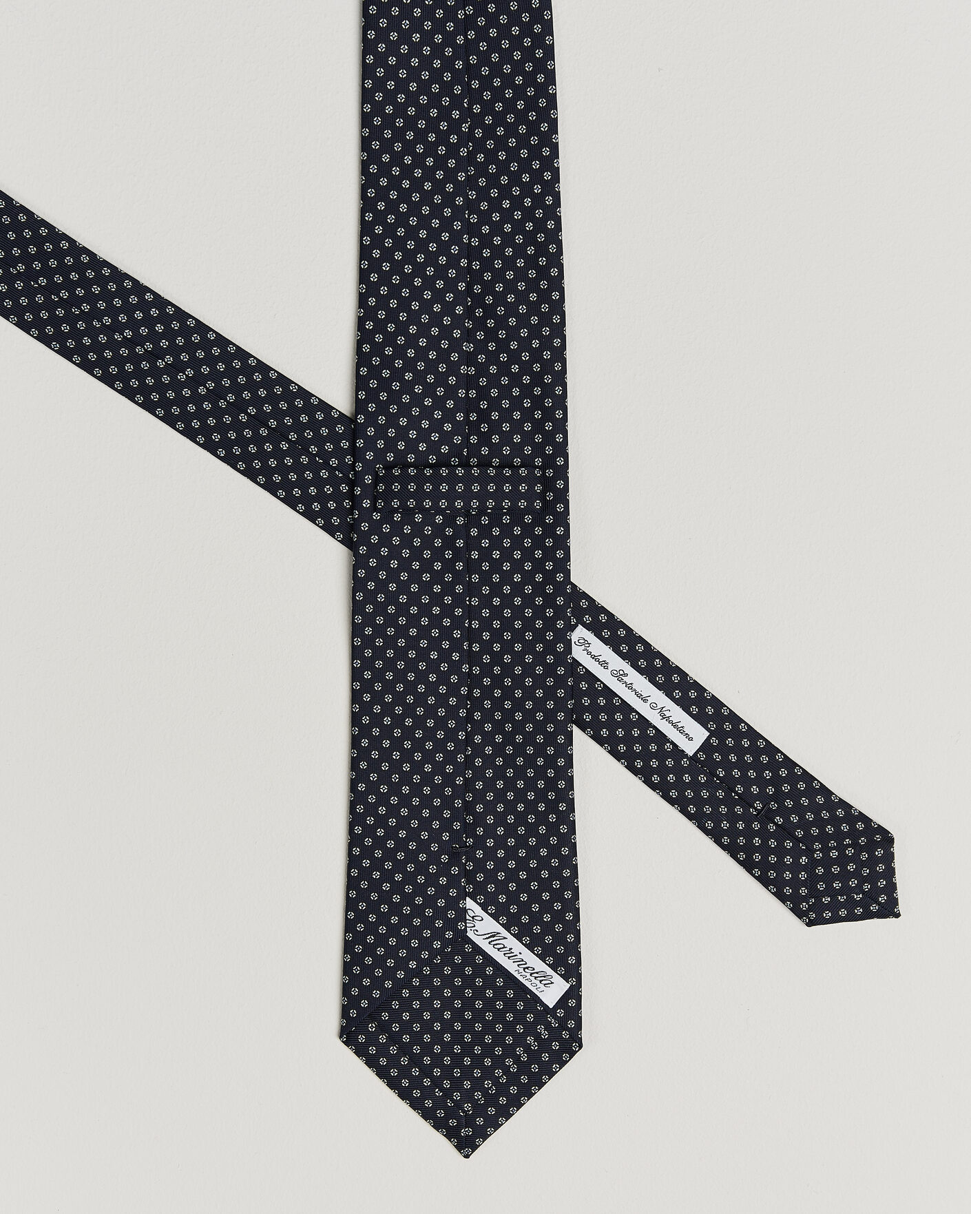 Herren | Krawatten | E. Marinella | 3-Fold Printed Silk Tie Navy