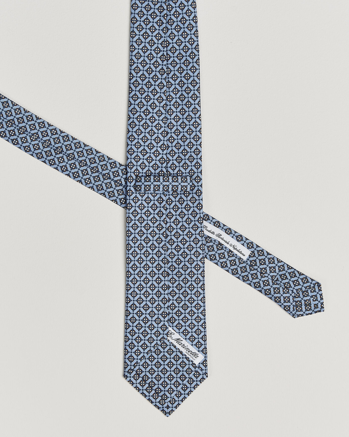 Herren | Krawatten | E. Marinella | 3-Fold Printed Silk Tie Blue