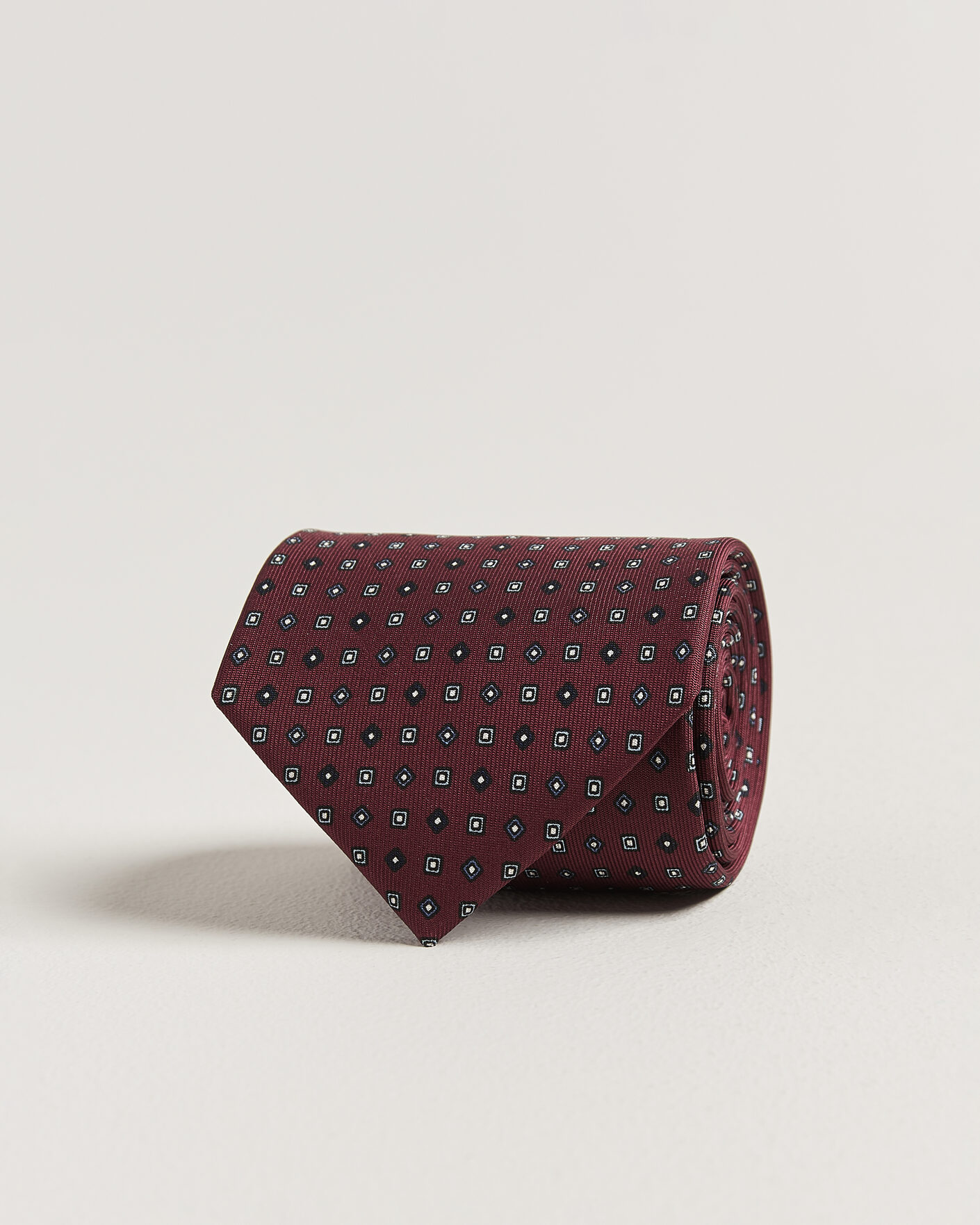 Herren | Krawatten | E. Marinella | 3-Fold Printed Silk Tie Burgundy