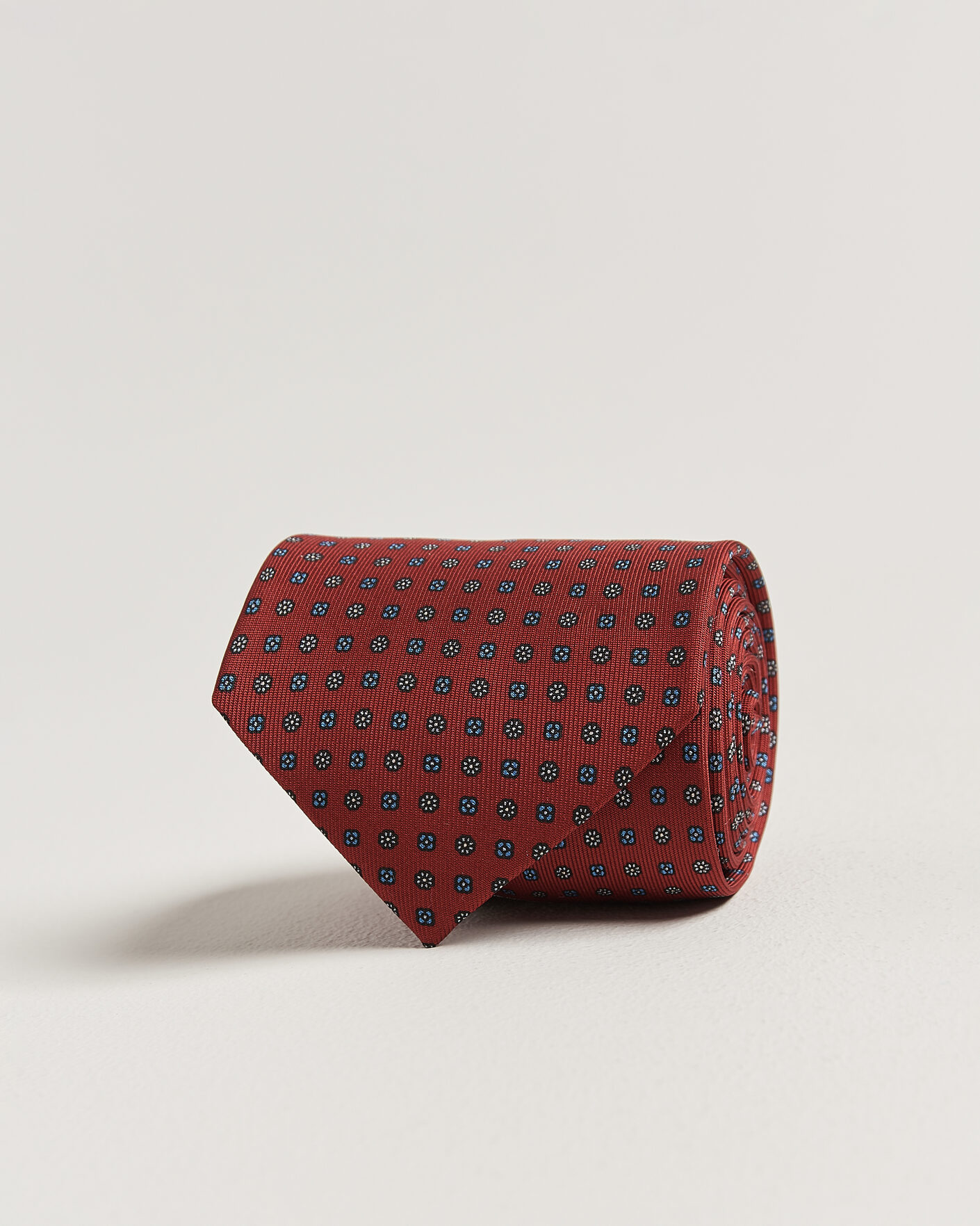 Herren | Krawatten | E. Marinella | 3-Fold Printed Silk Tie Dark Red