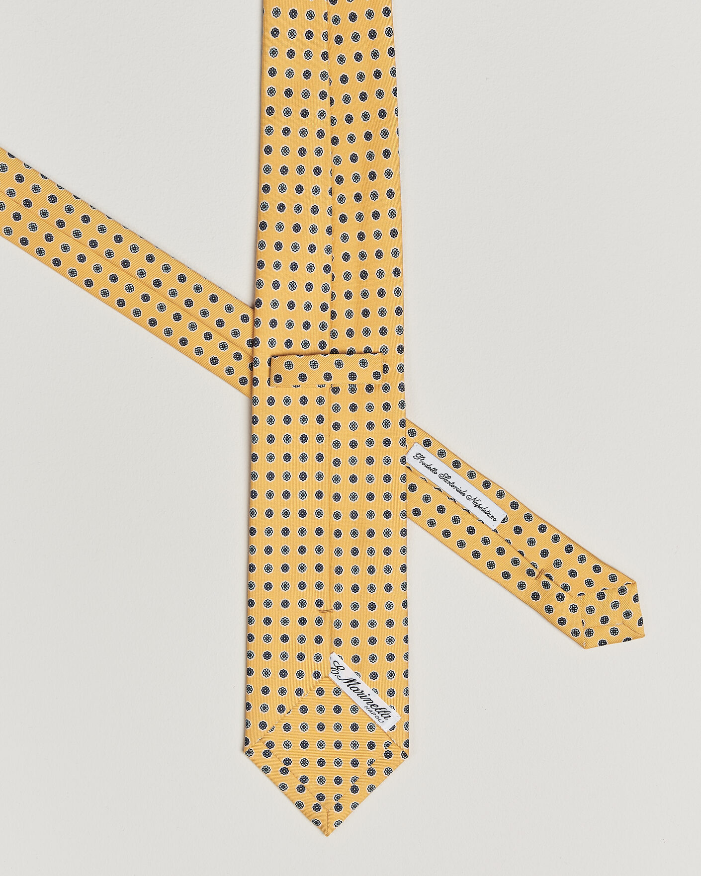 Herren | Krawatten | E. Marinella | 3-Fold Printed Silk Tie Yellow