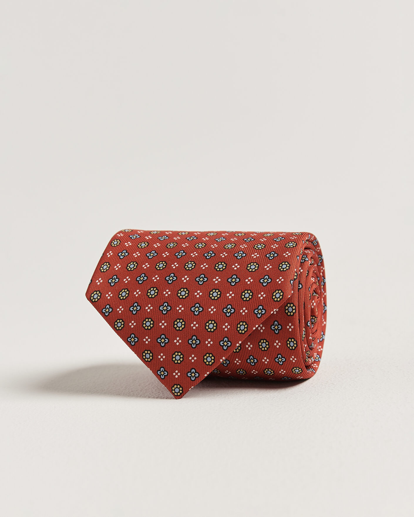 Herren | Krawatten | E. Marinella | 3-Fold Printed Silk Tie Red