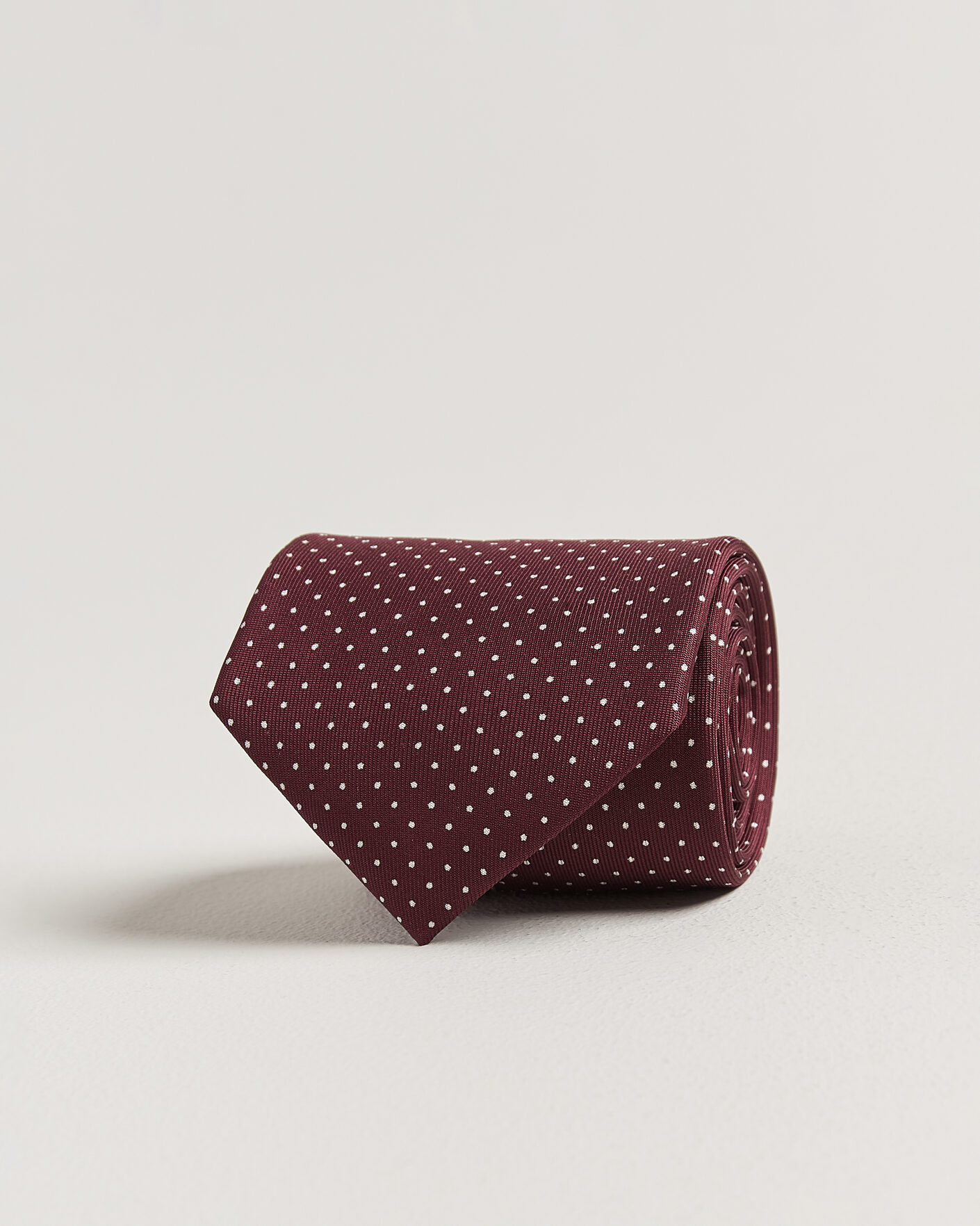 Herren | Neu im Onlineshop | E. Marinella | 3-Fold Printed Silk Tie Burgundy