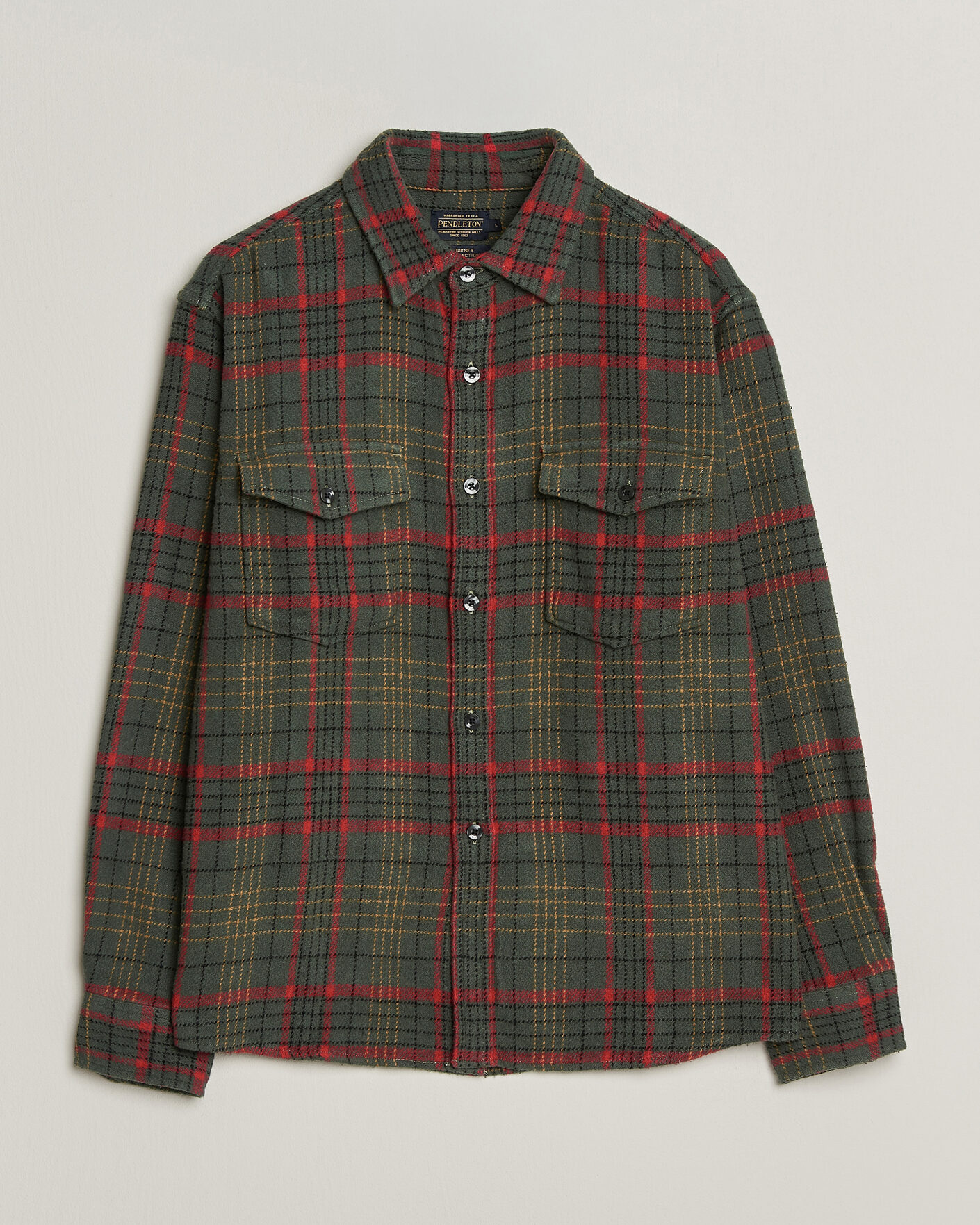 Herren | Hemden | Pendleton | Big Pocket Shirt Green
