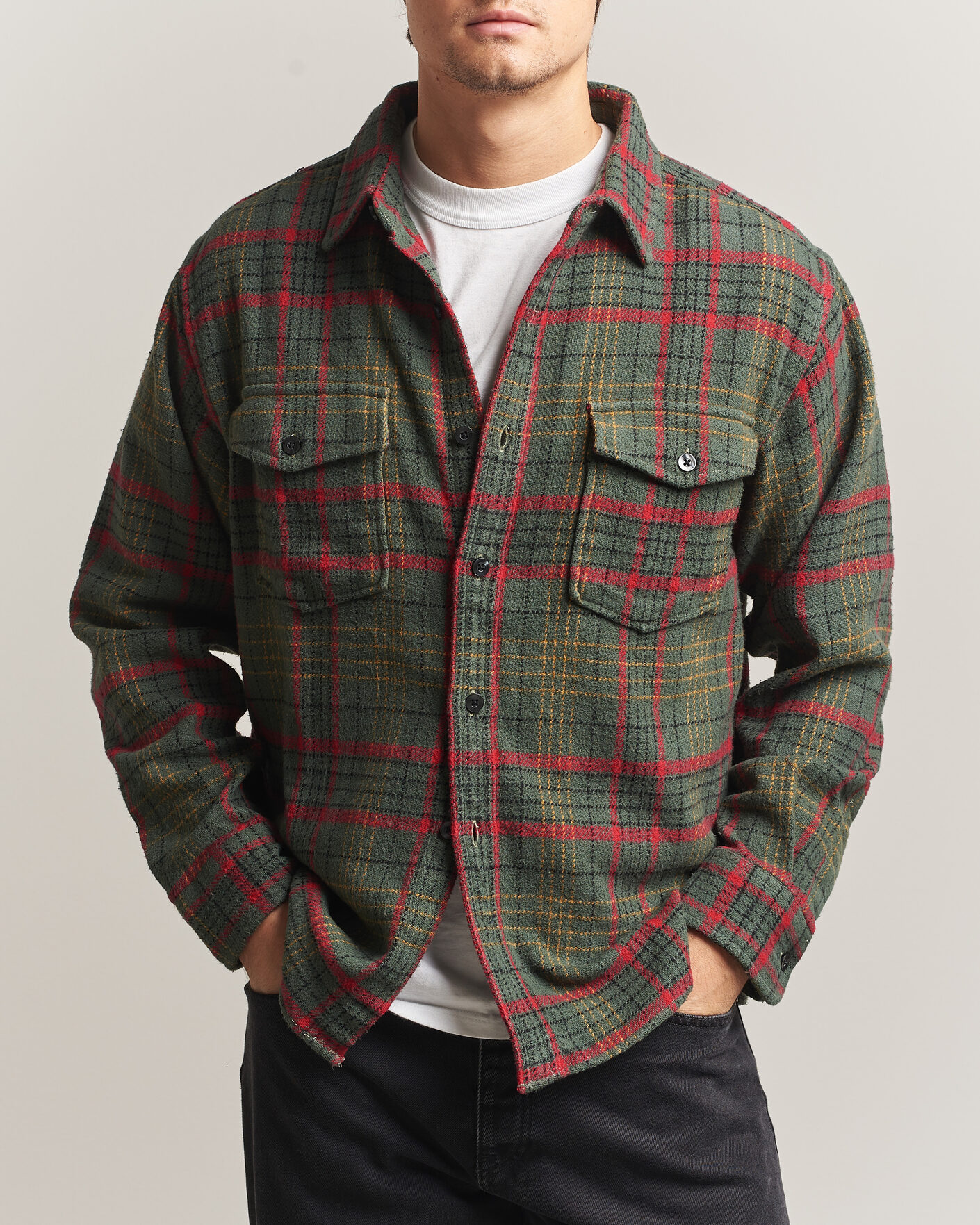 Herren | Hemden | Pendleton | Big Pocket Shirt Green