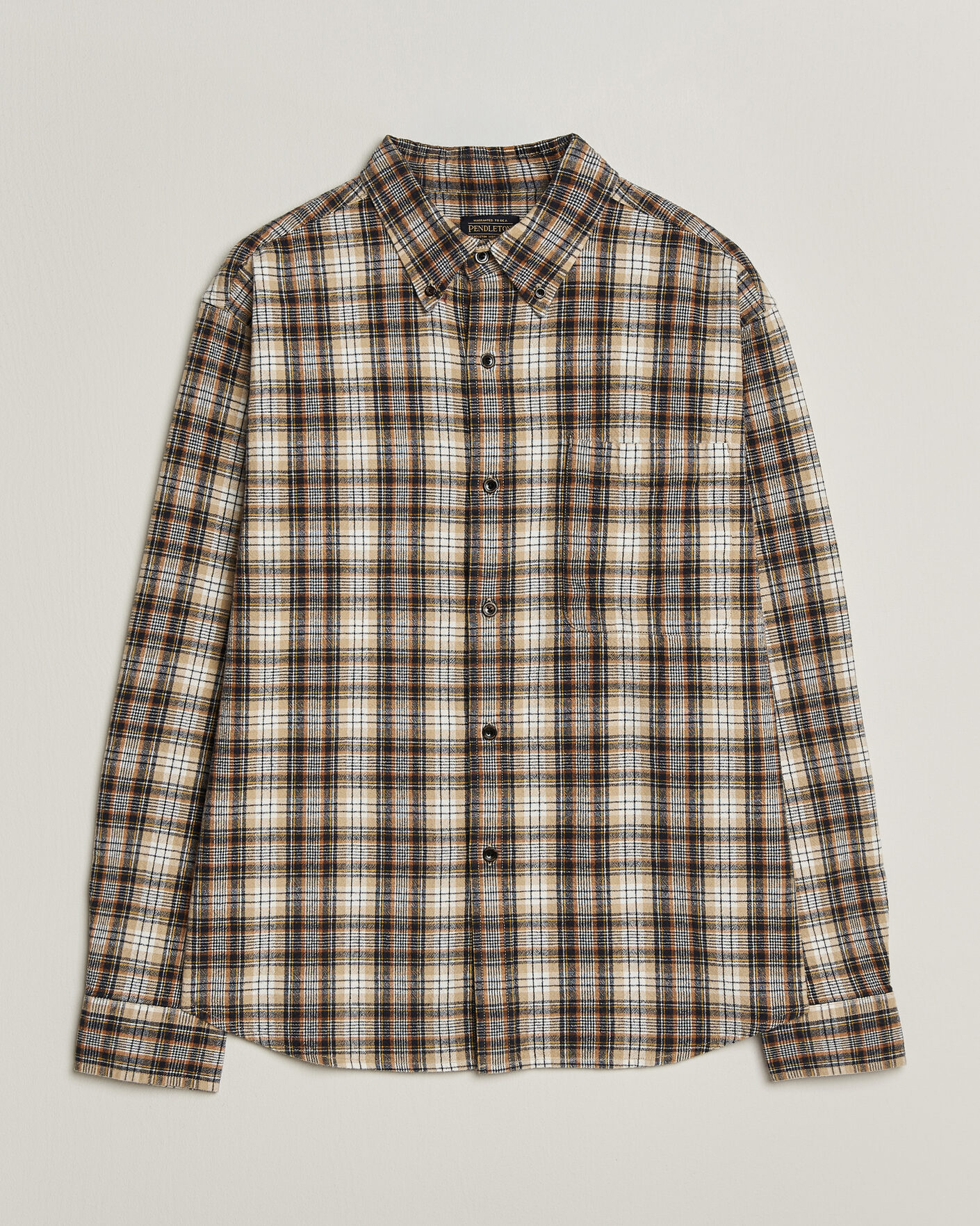 Herren | Hemden | Pendleton | Flannel Button Down Shirt Brown Check