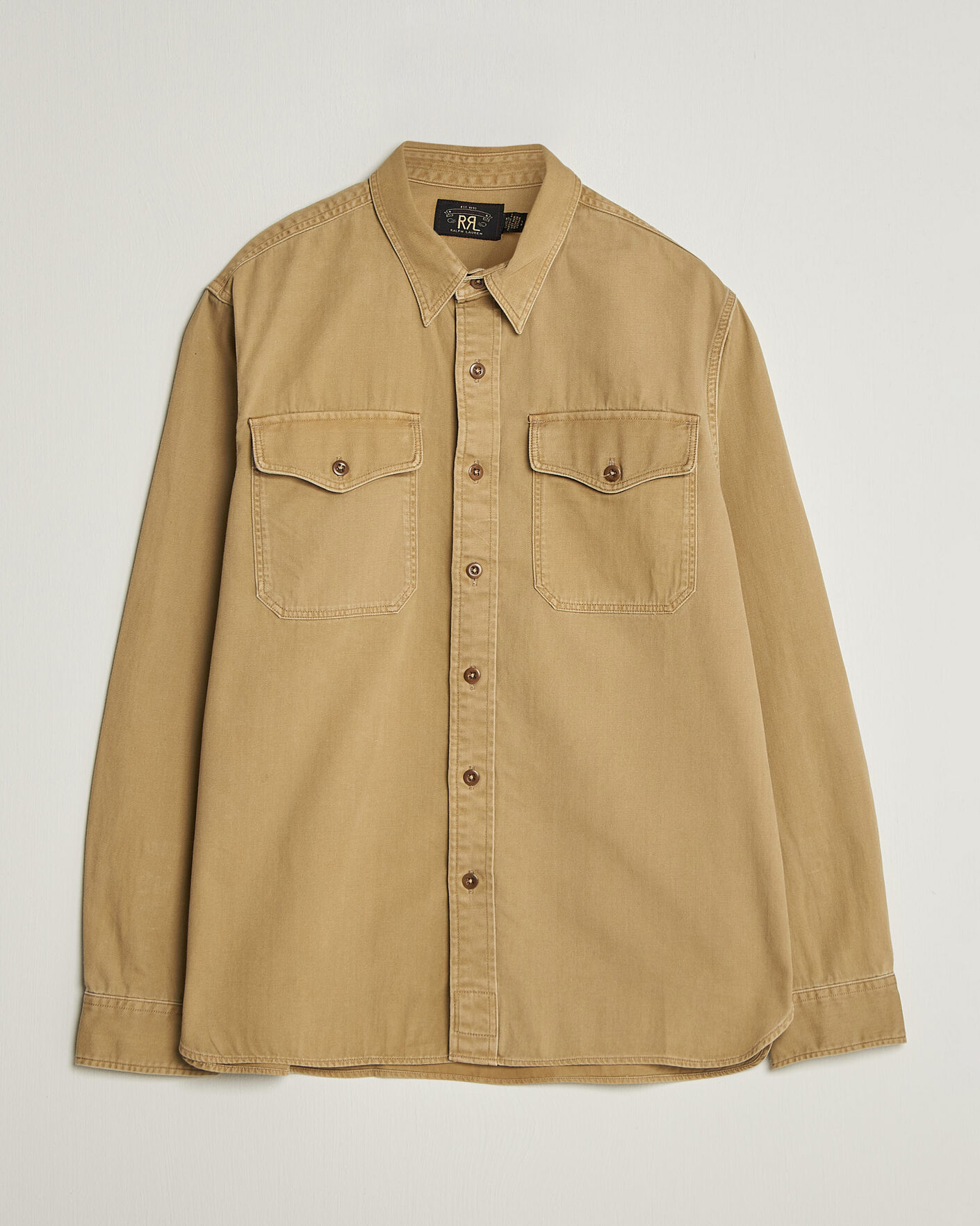 Herren | Hemden | RRL | Officers Shirt Faded Tan