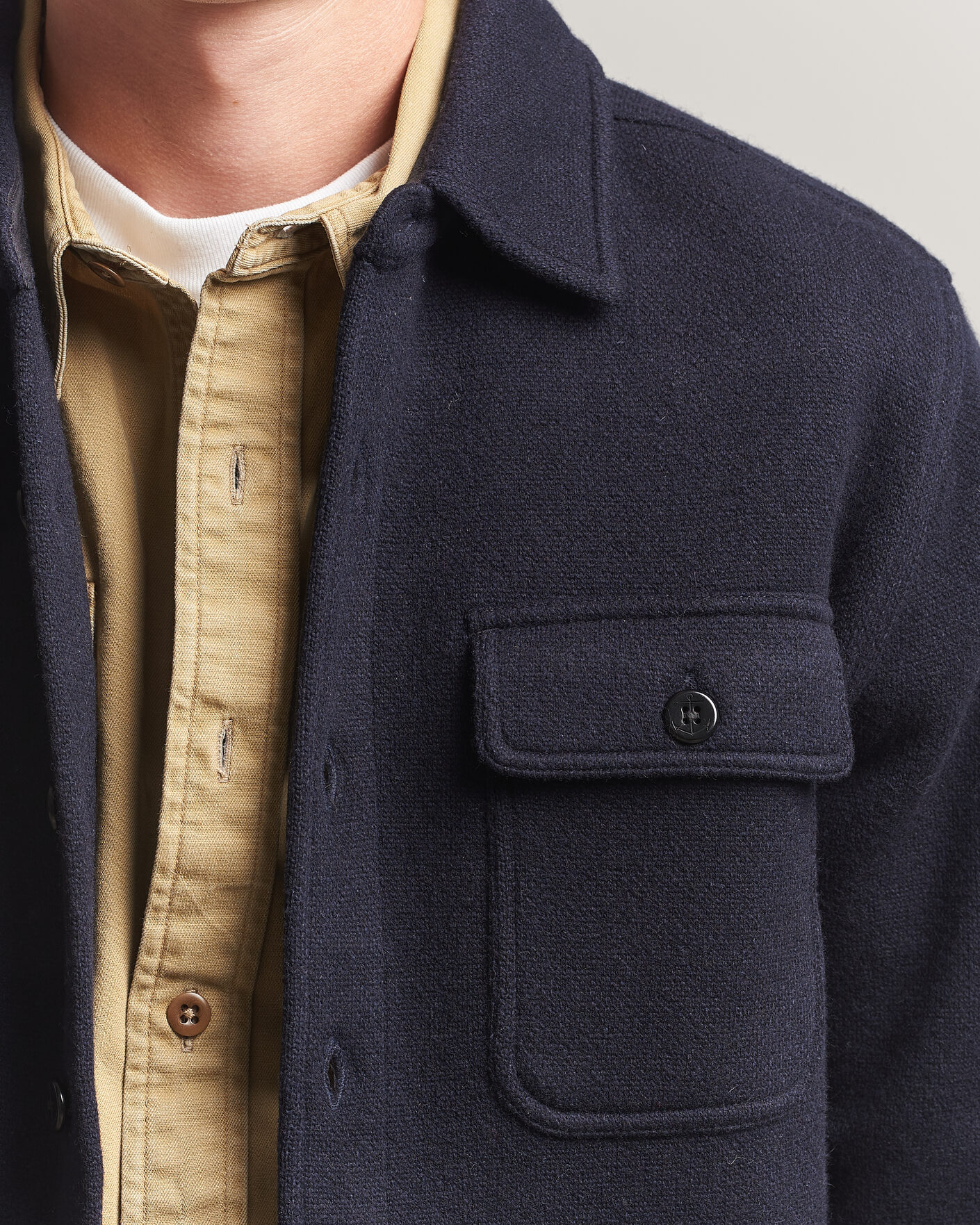 Herren | Hemden | RRL | CPO Cardigan Shirt Navy