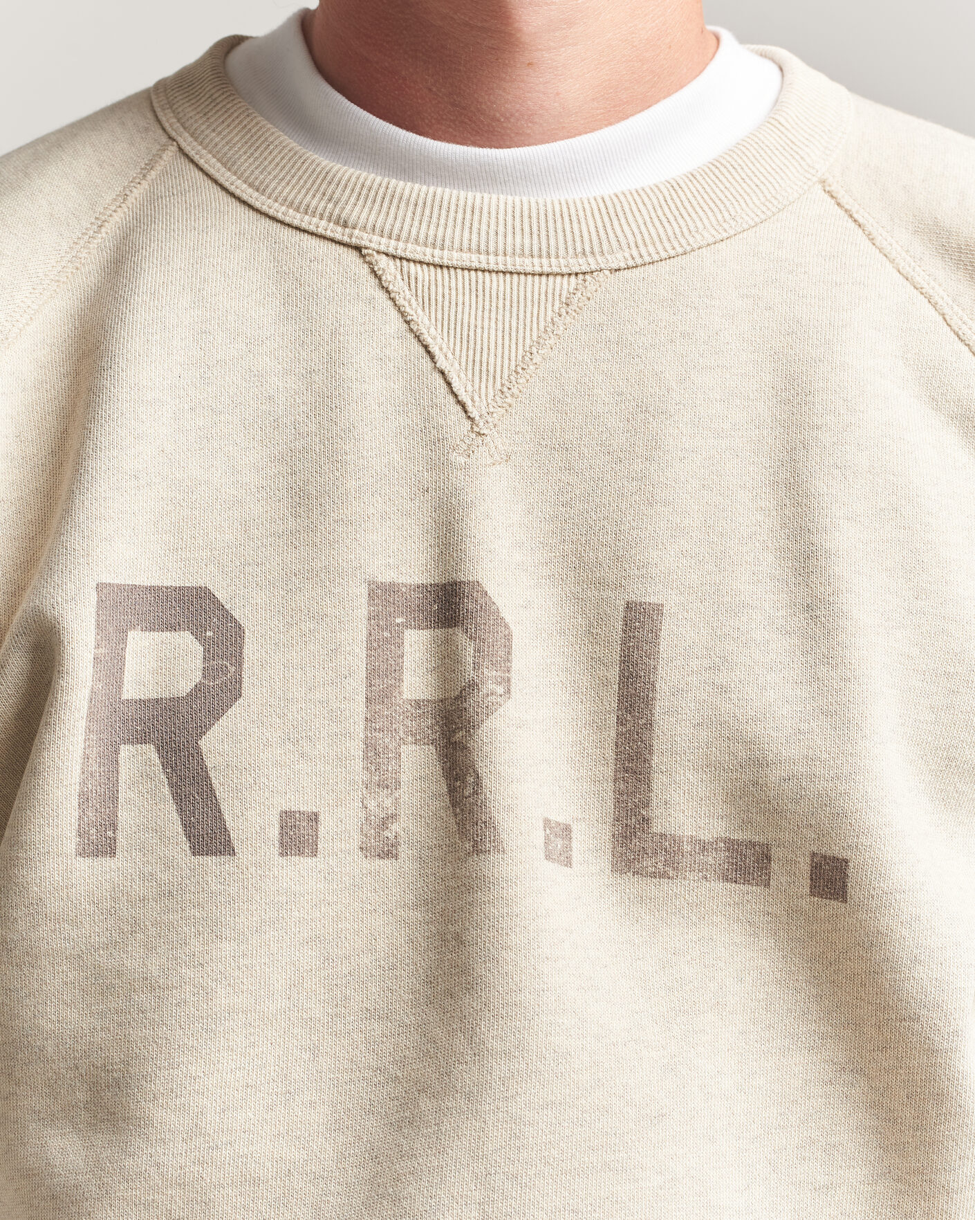 Herren | Pullover | RRL | Raglan Sleeve Sweatshirt Oatmeal Heather