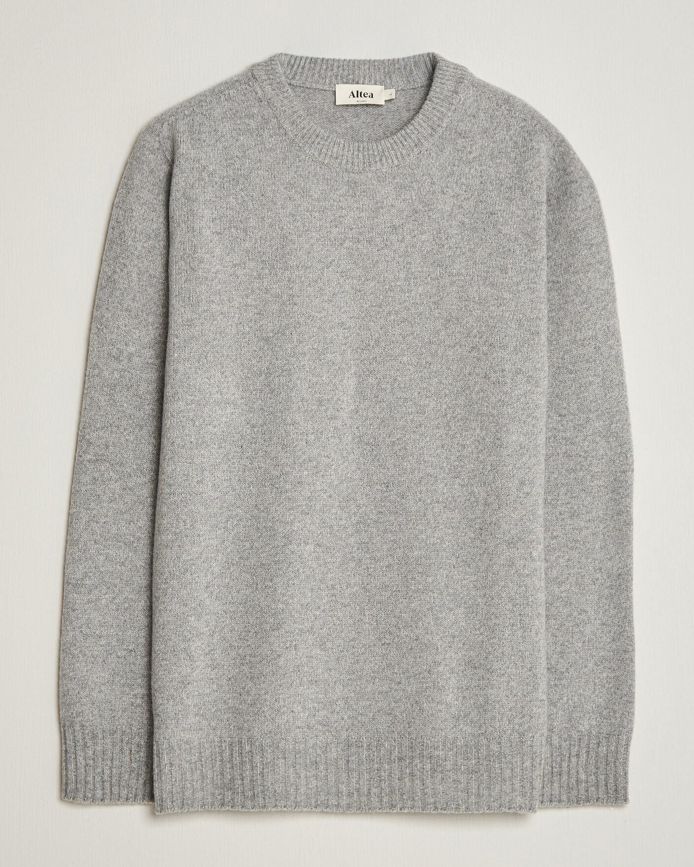 Herren | Pullover | Altea | Wool/Cashmere Crew Neck Pullover Light Grey