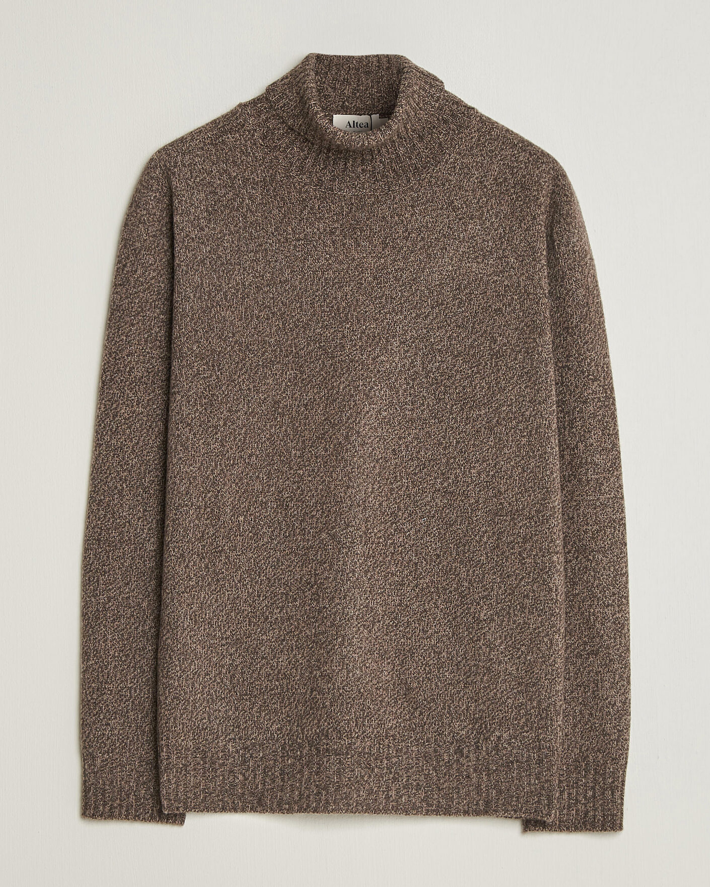 Herren | Pullover | Altea | Wool/Cashmere Rollneck Brown Melange