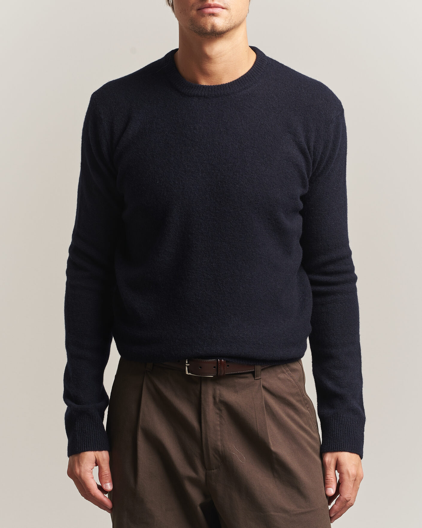 Herren | Pullover | Altea | Cloud Cashmere Blend Sweater Navy