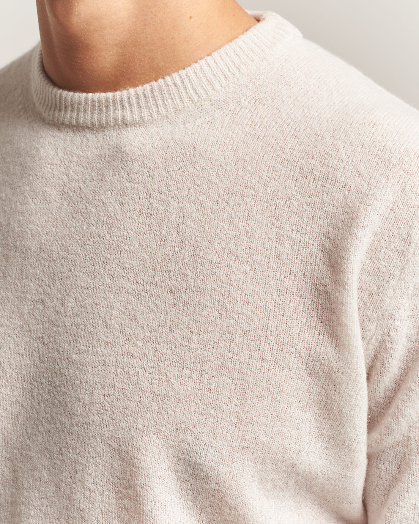 Herren | Pullover | Altea | Cloud Cashmere Blend Sweater Latte