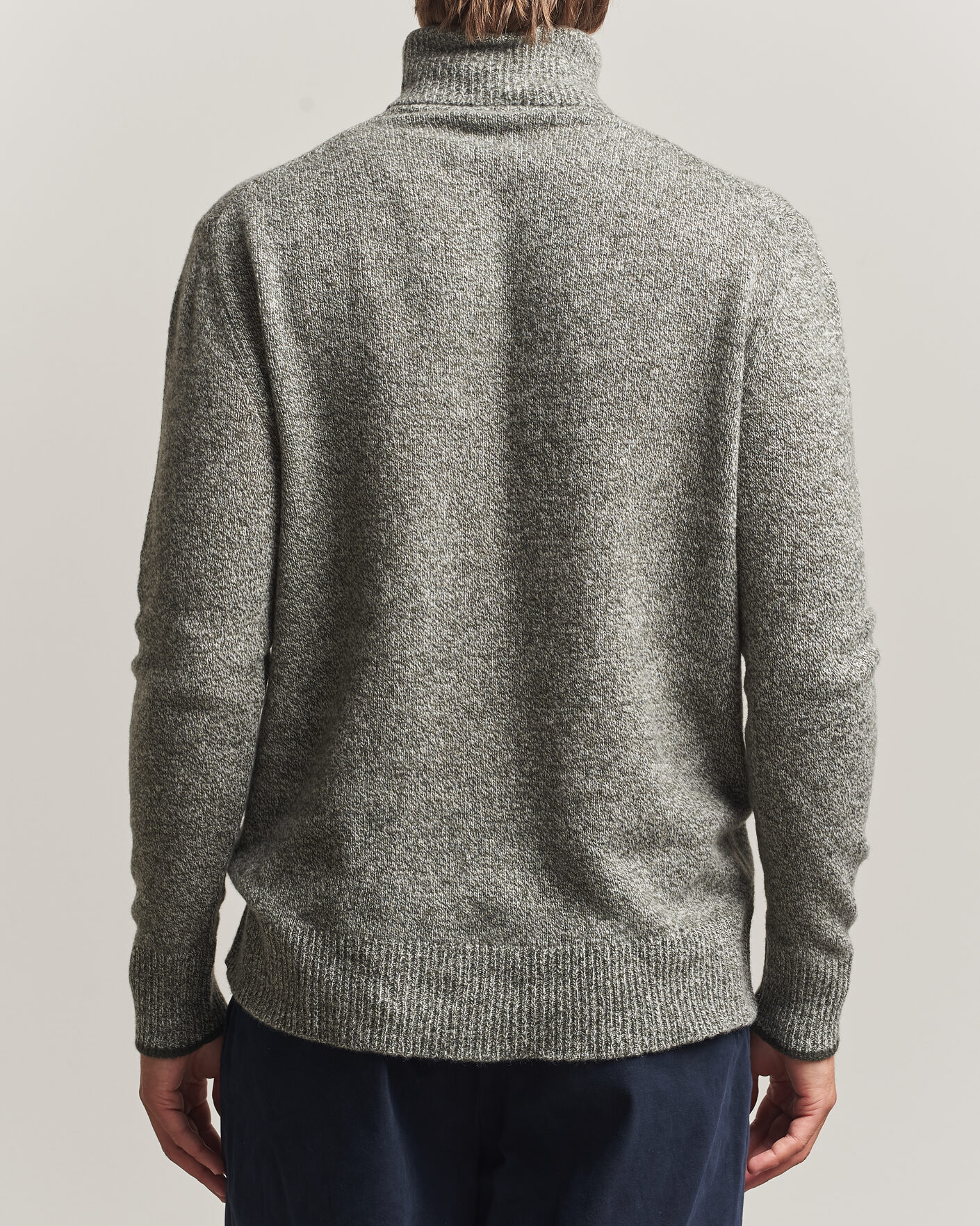 Herren | Pullover | Altea | Cloud Cashmere Blend Rollneck Green Melange