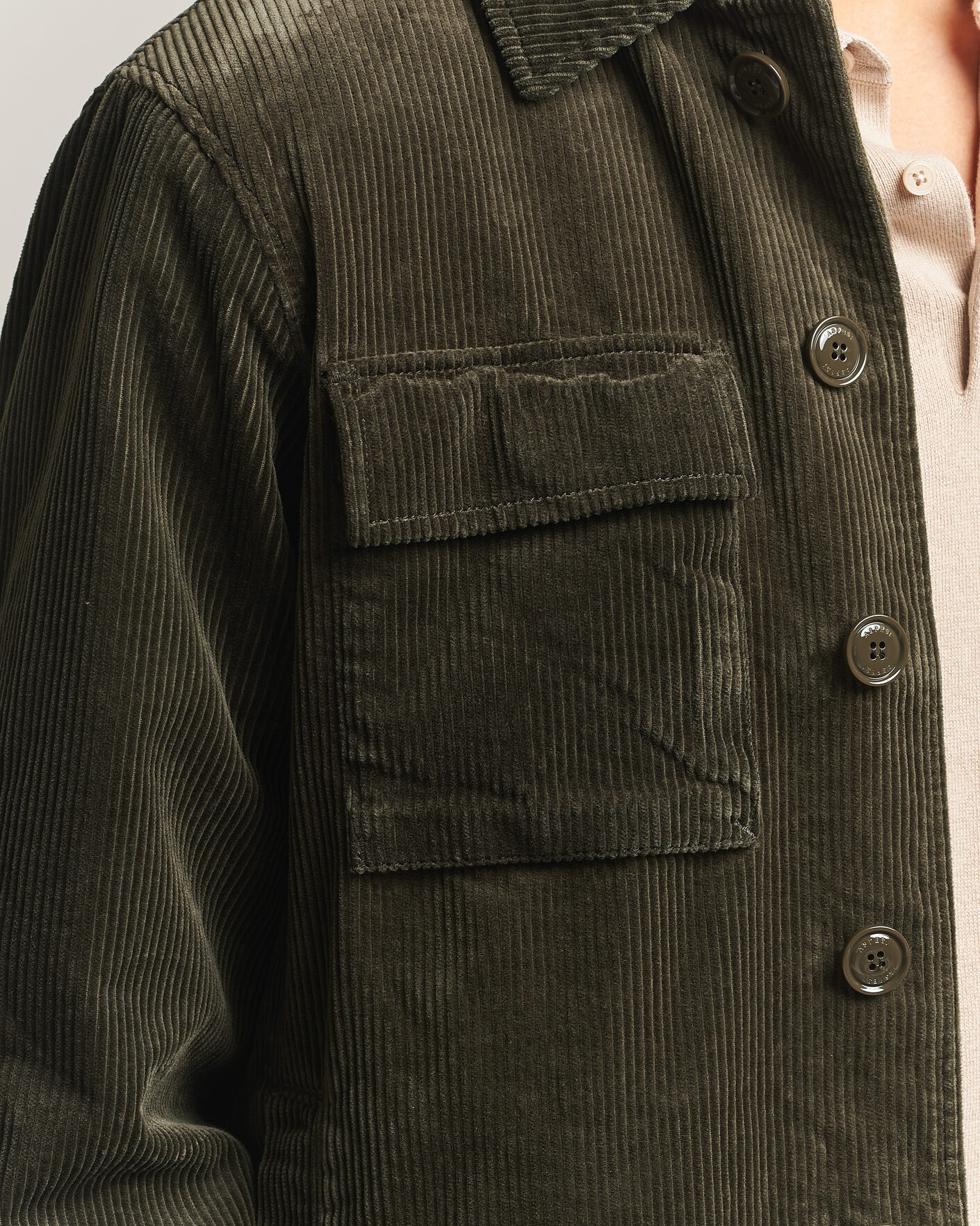 Herren | Jacken | Aspesi | Tigre Corduroy Shirt Jacket Military
