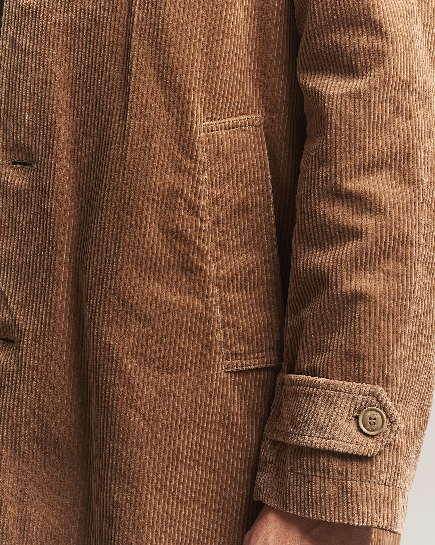Herren | Jacken | Aspesi | Corduroy Raglan Coat Beige
