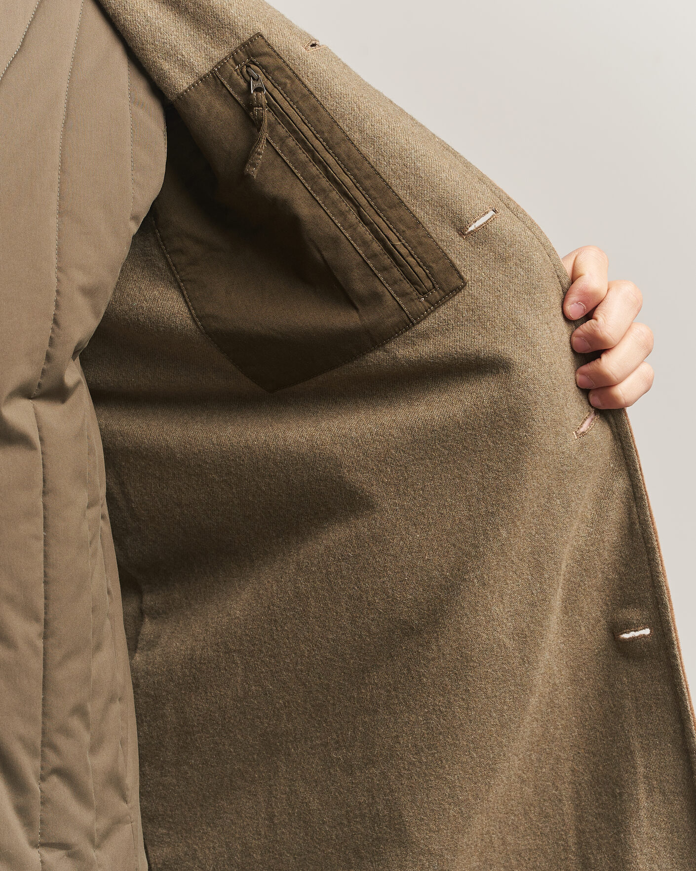 Herren | Jacken | Aspesi | Corduroy Raglan Coat Beige