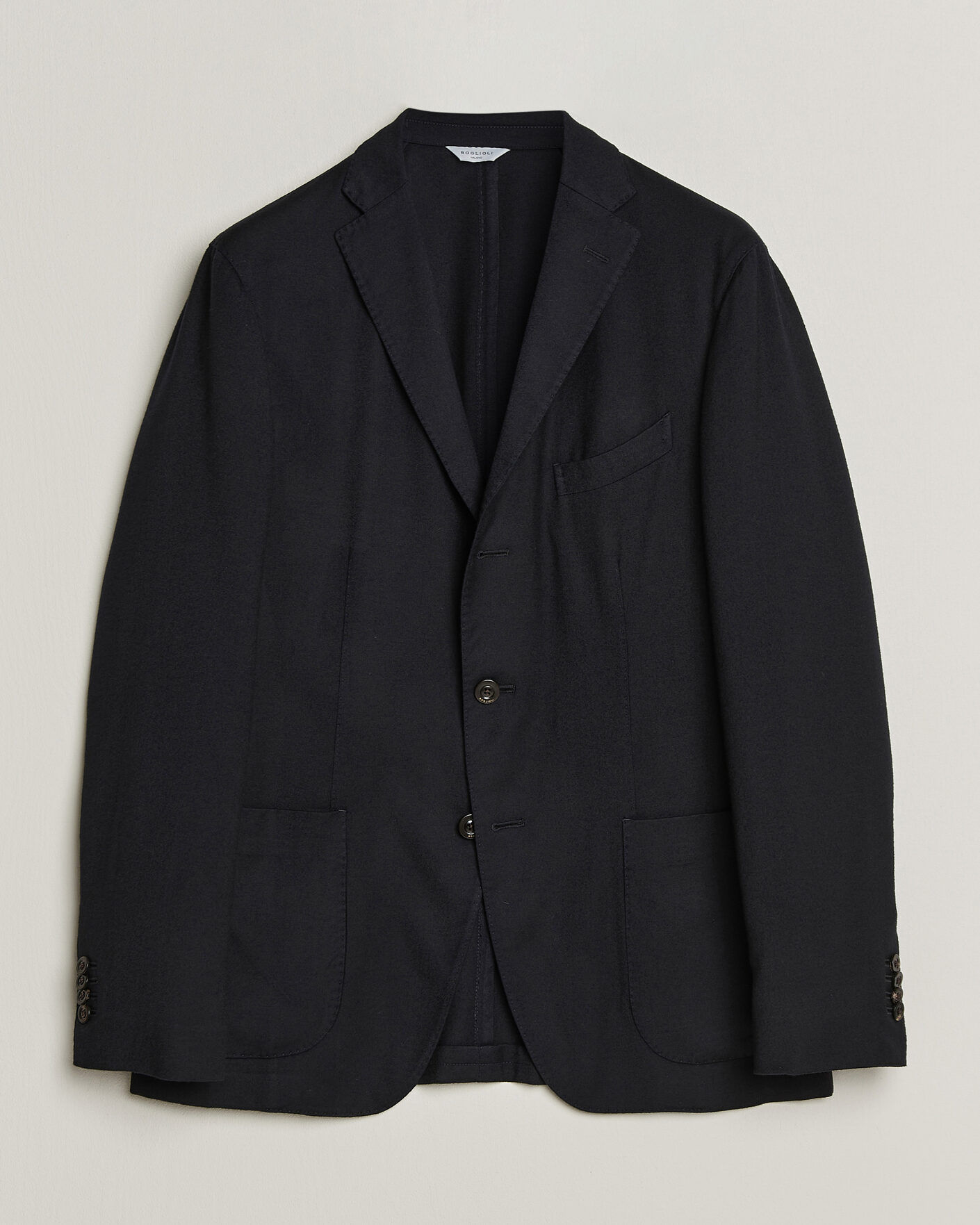 Herren | Sakkos | Boglioli | K Jacket Soft Touch Flannel Blazer Navy