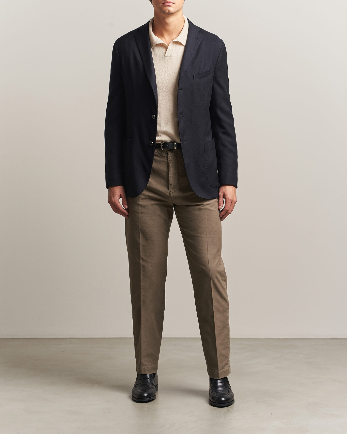 Herren | Sakkos | Boglioli | K Jacket Soft Touch Flannel Blazer Navy