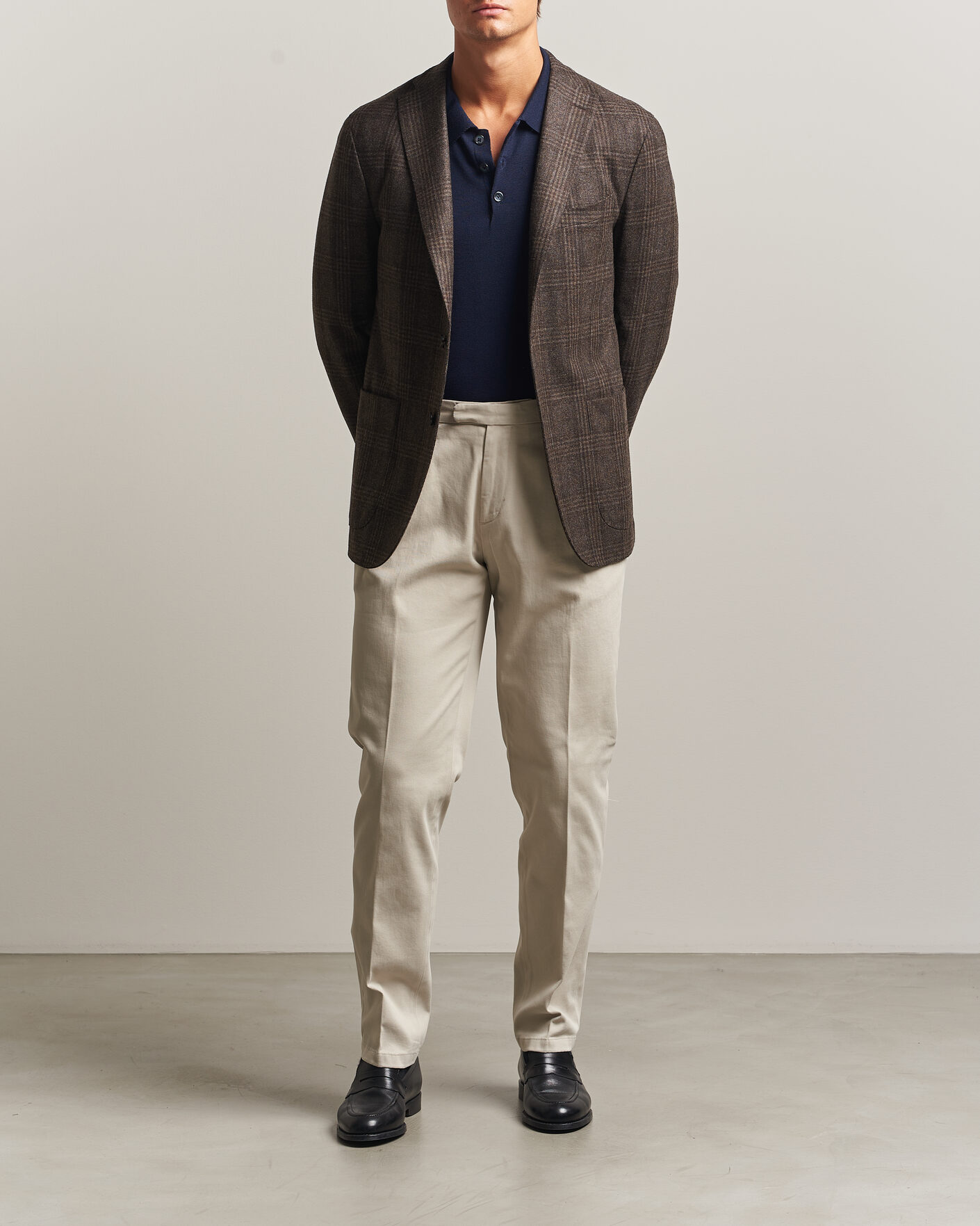 Herren | Sakkos | Boglioli | K Jacket Wool Check Blazer Dark Brown
