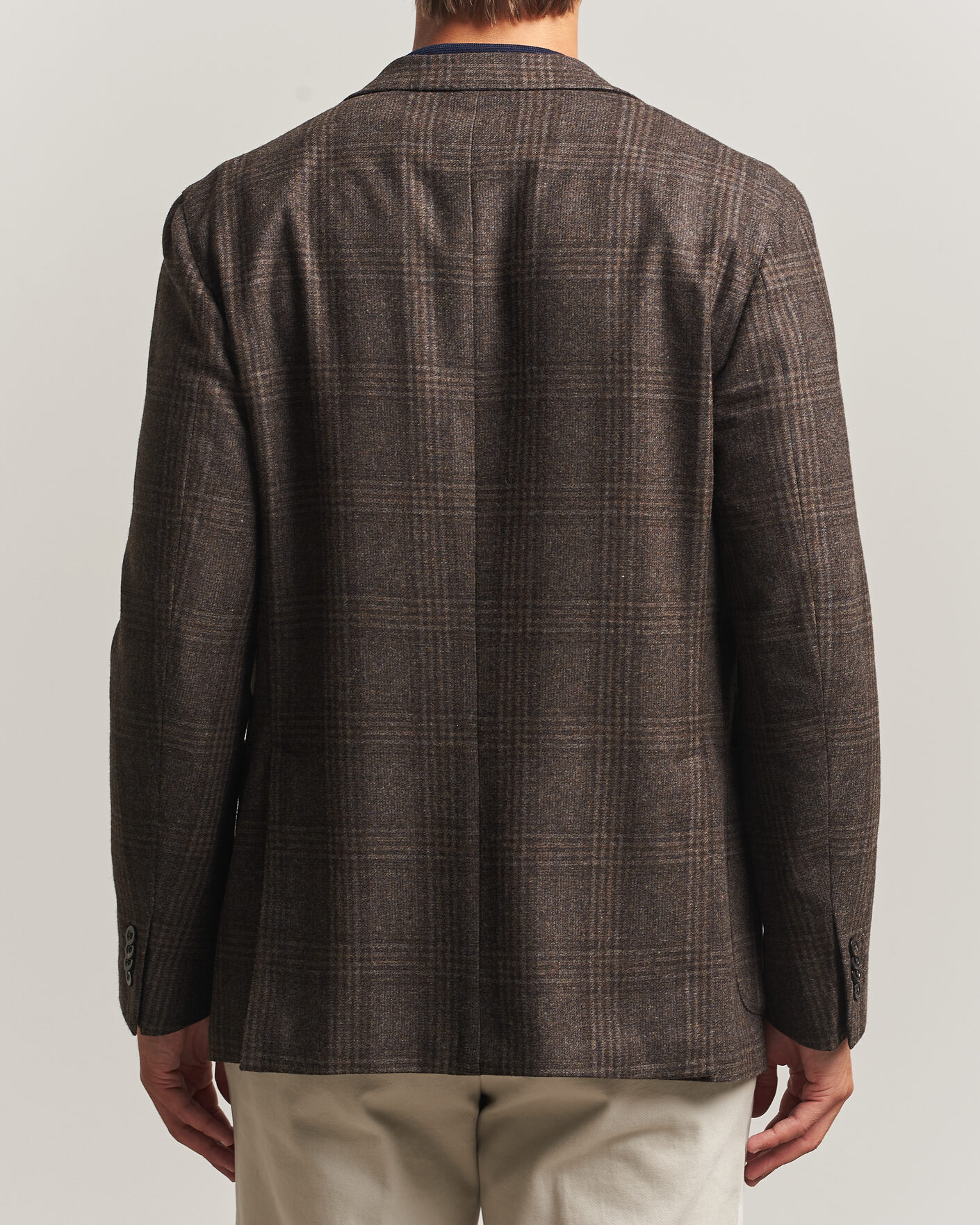 Herren | Sakkos | Boglioli | K Jacket Wool Check Blazer Dark Brown