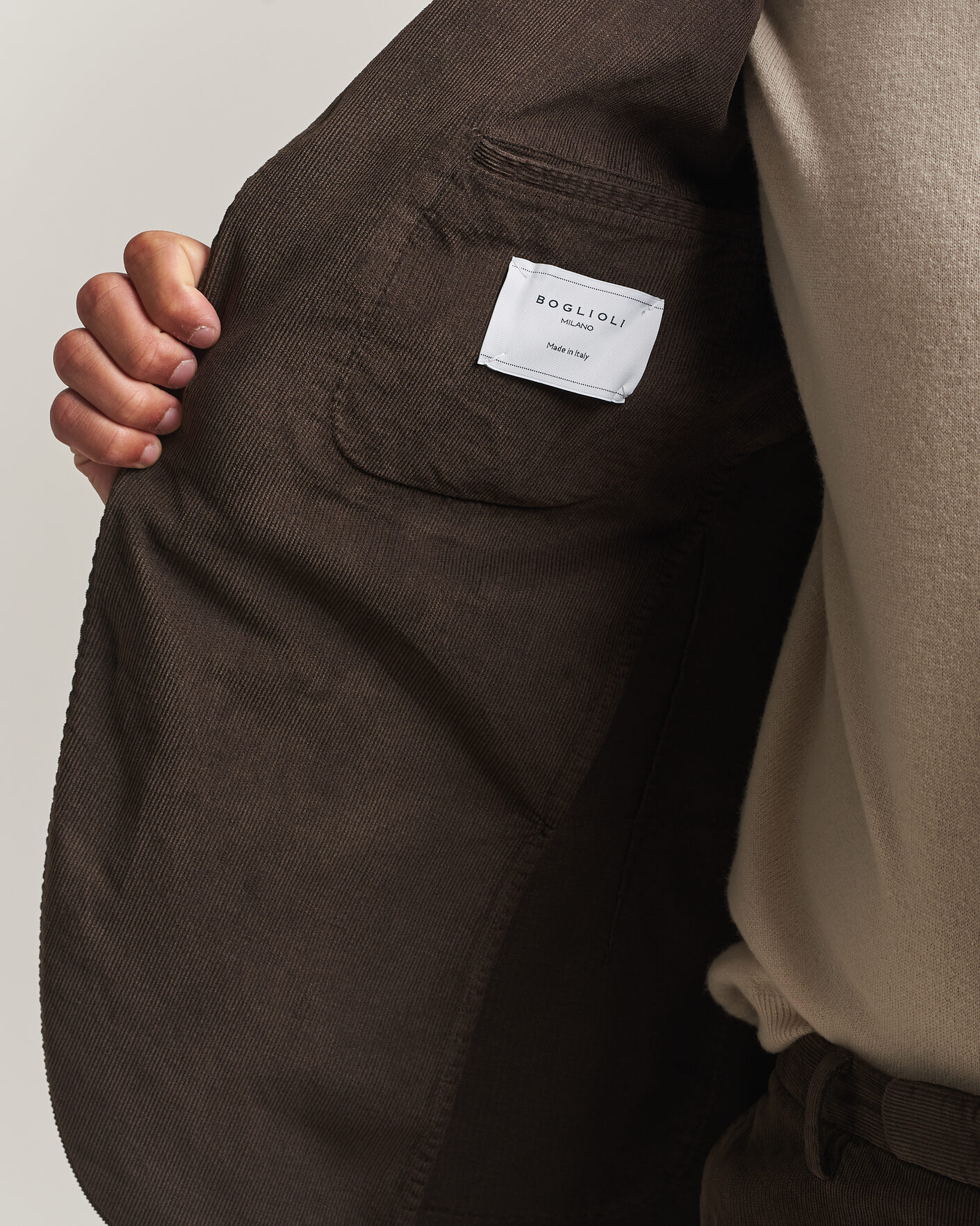 Herren | Anzüge | Boglioli | K Jacket Baby Corduroy Suit Dark Brown