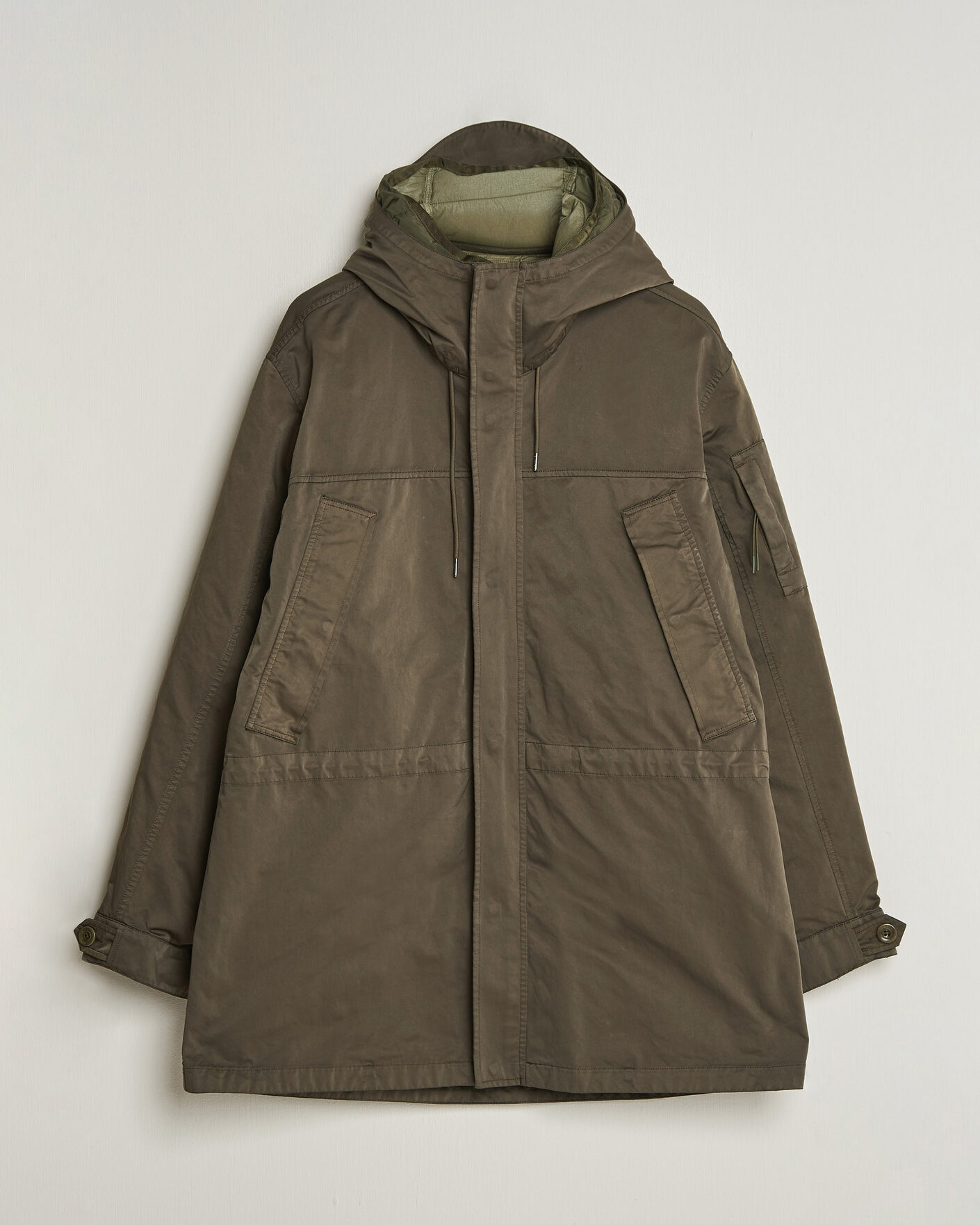Herren | Jacken | C.P. Company | Micro Kei 2 in 1 Nylon Parka Olive