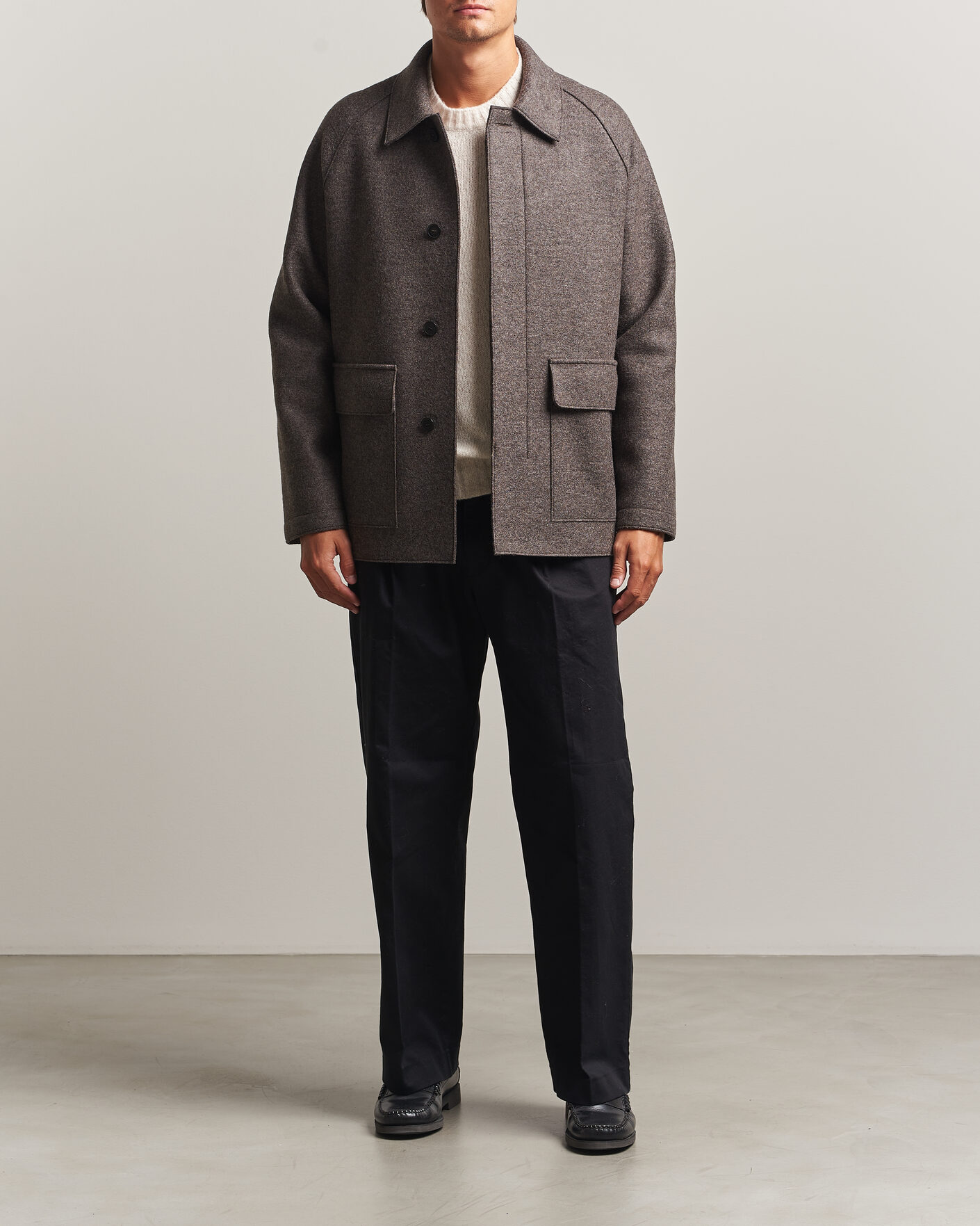 Herren | Jacken | Harris Wharf London | Country Wool Jacket Brown/Grey