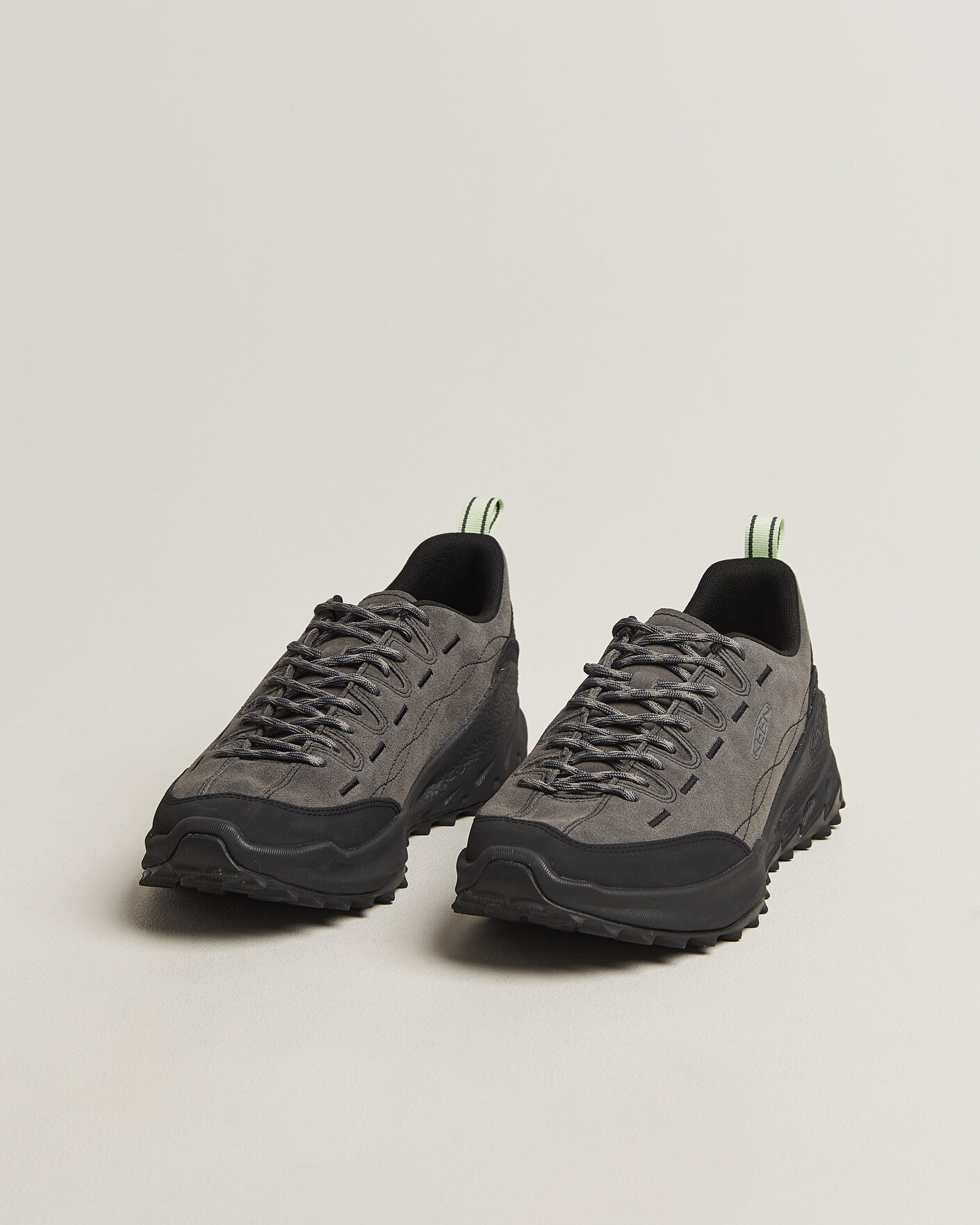 Herren | Trail Sneaker | KEEN | Jasper Zionic Leather Sneaker Steel Grey