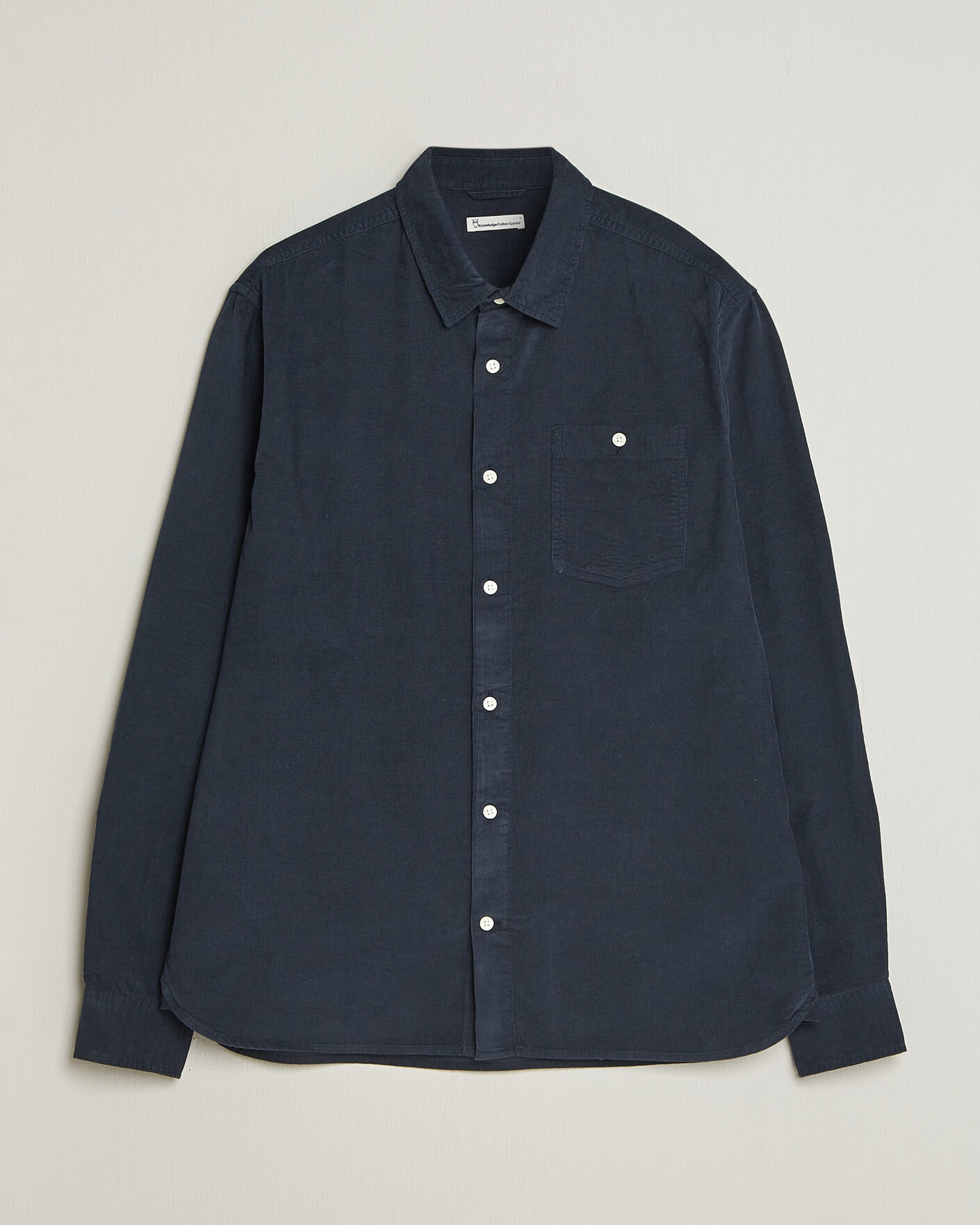 Herren | Hemden | KnowledgeCotton Apparel | Regular Fit Cord Shirt Night Sky