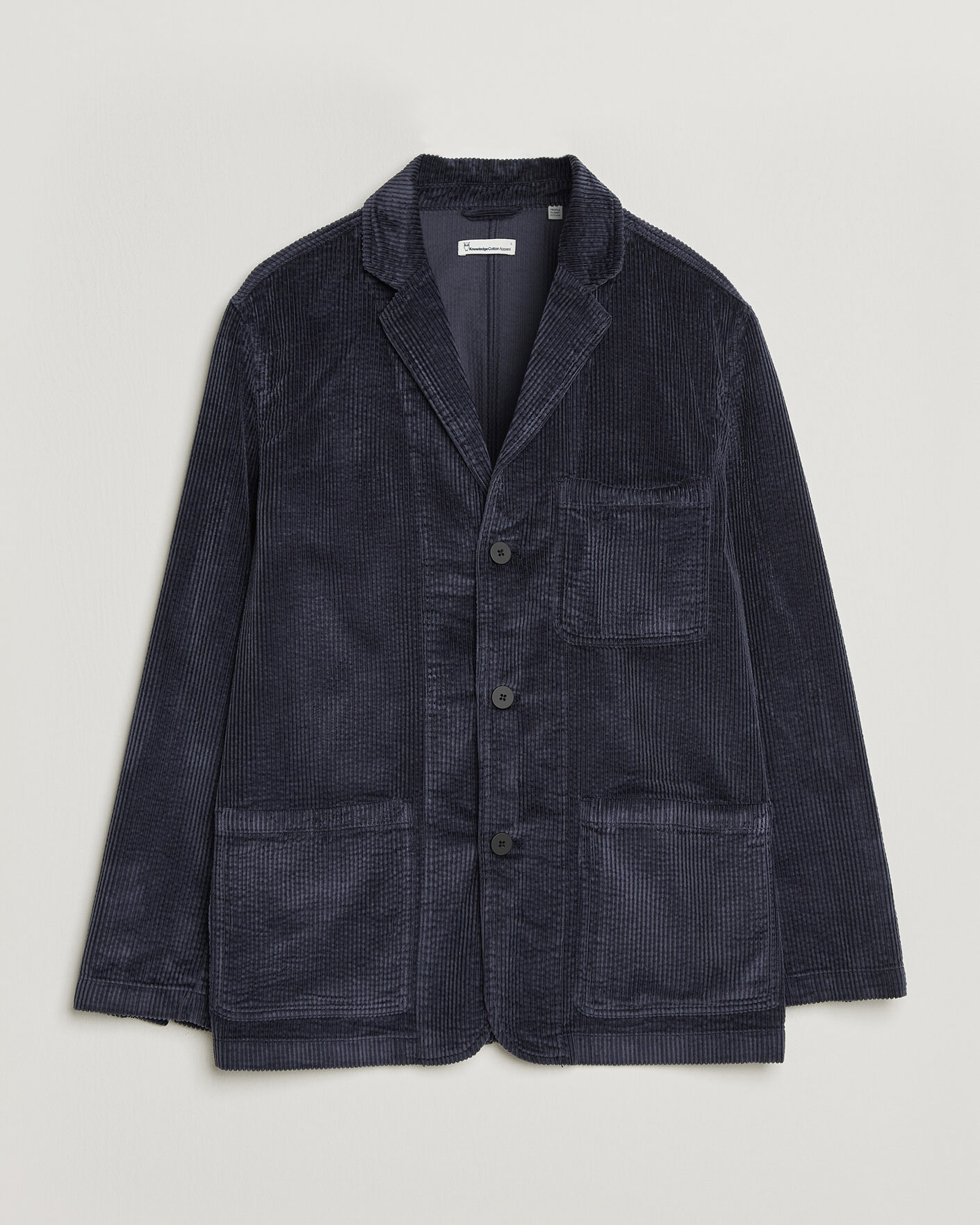 Herren | Sakkos | KnowledgeCotton Apparel | Cotton Corduroy Blazer Night Sky