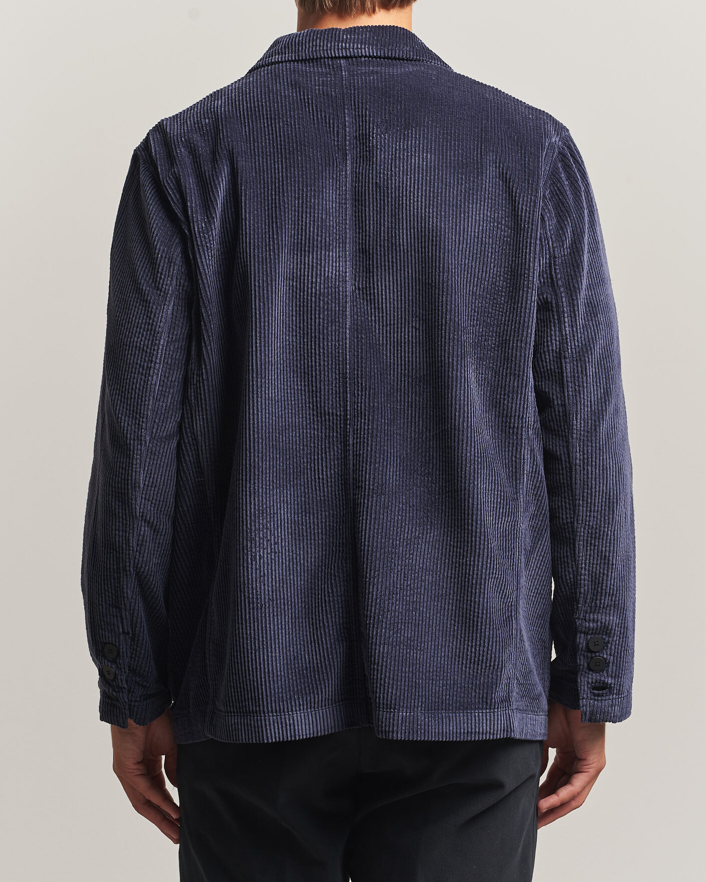 Herren | Sakkos | KnowledgeCotton Apparel | Cotton Corduroy Blazer Night Sky