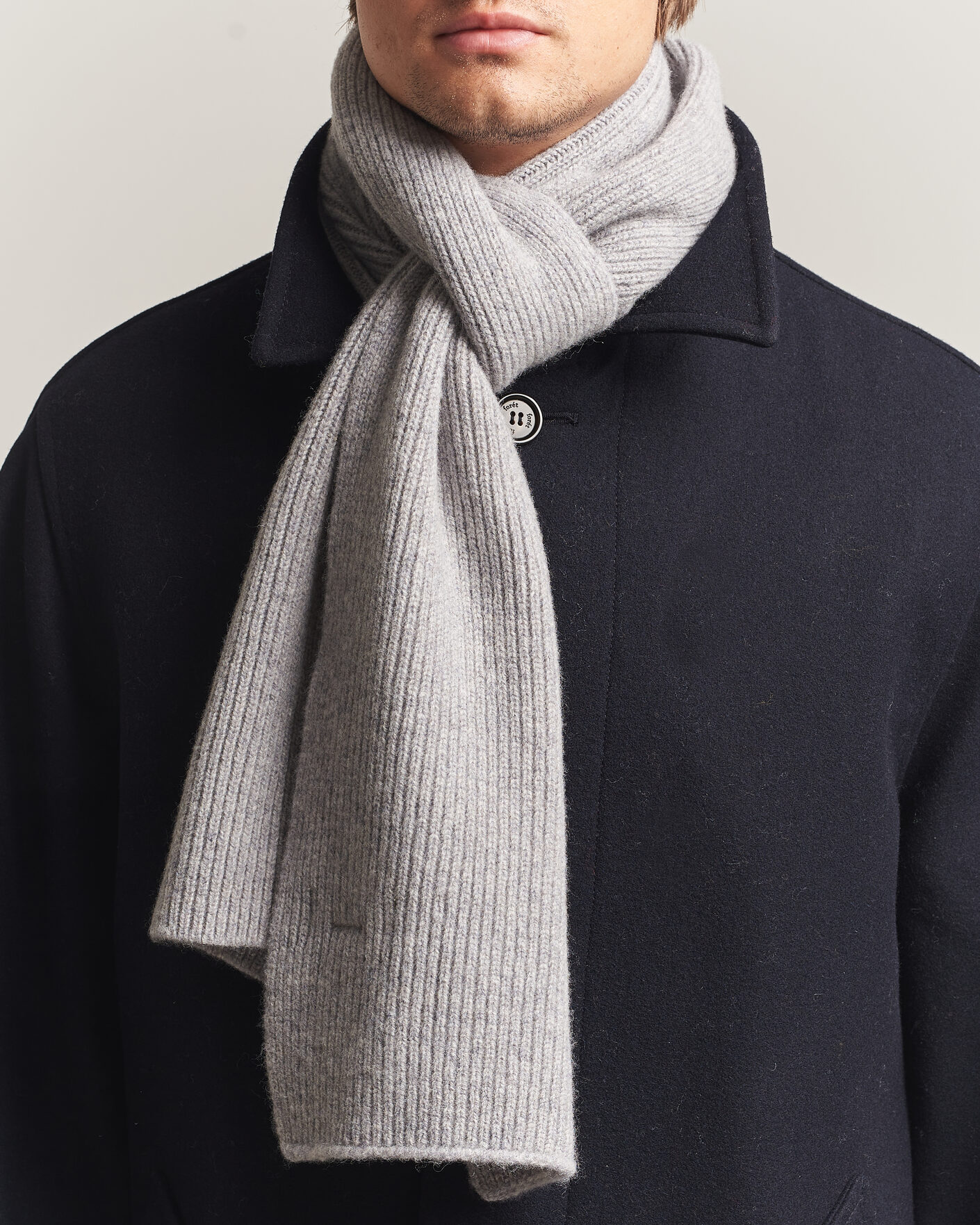 Herren | Schals | Robert Mackie | Clyde Lambswool Scarf Light Grey