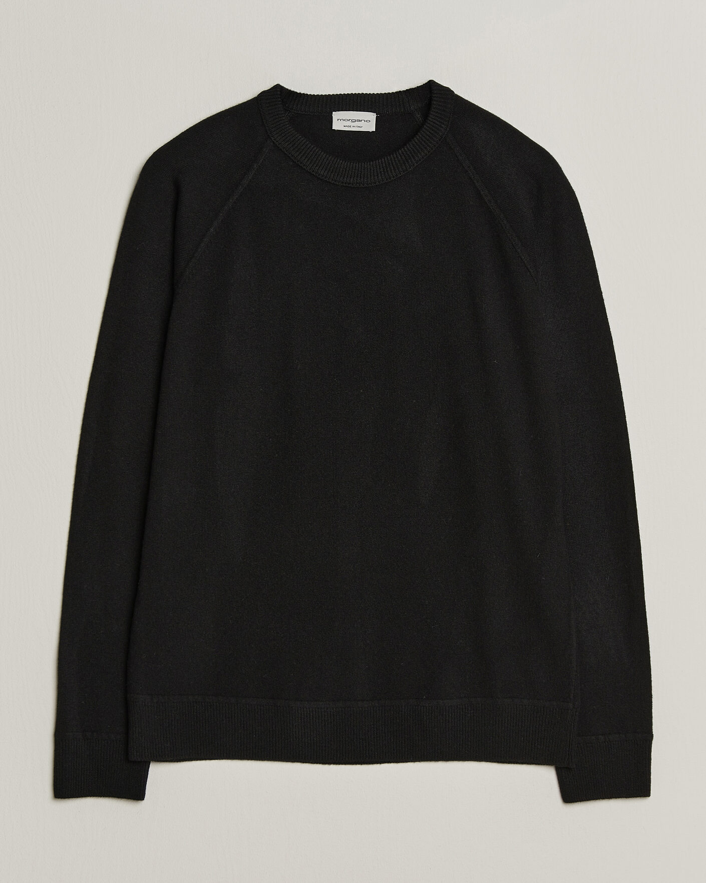 Herren | Pullover | Morgano | Wool/Cashmere Raglan Crew Black