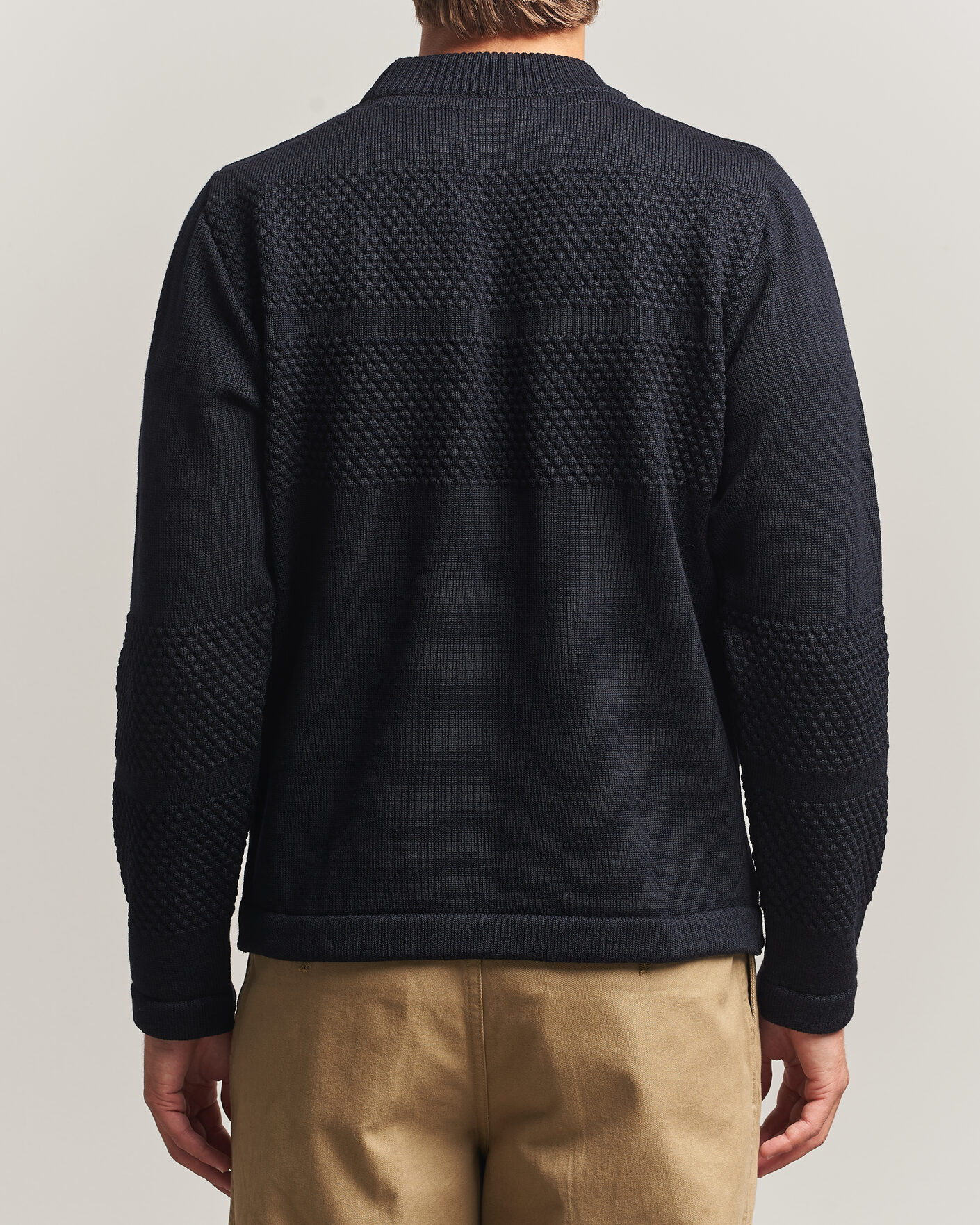 Herren | Pullover | S.N.S. Herning | Fisherman Mock Neck Navy Blue