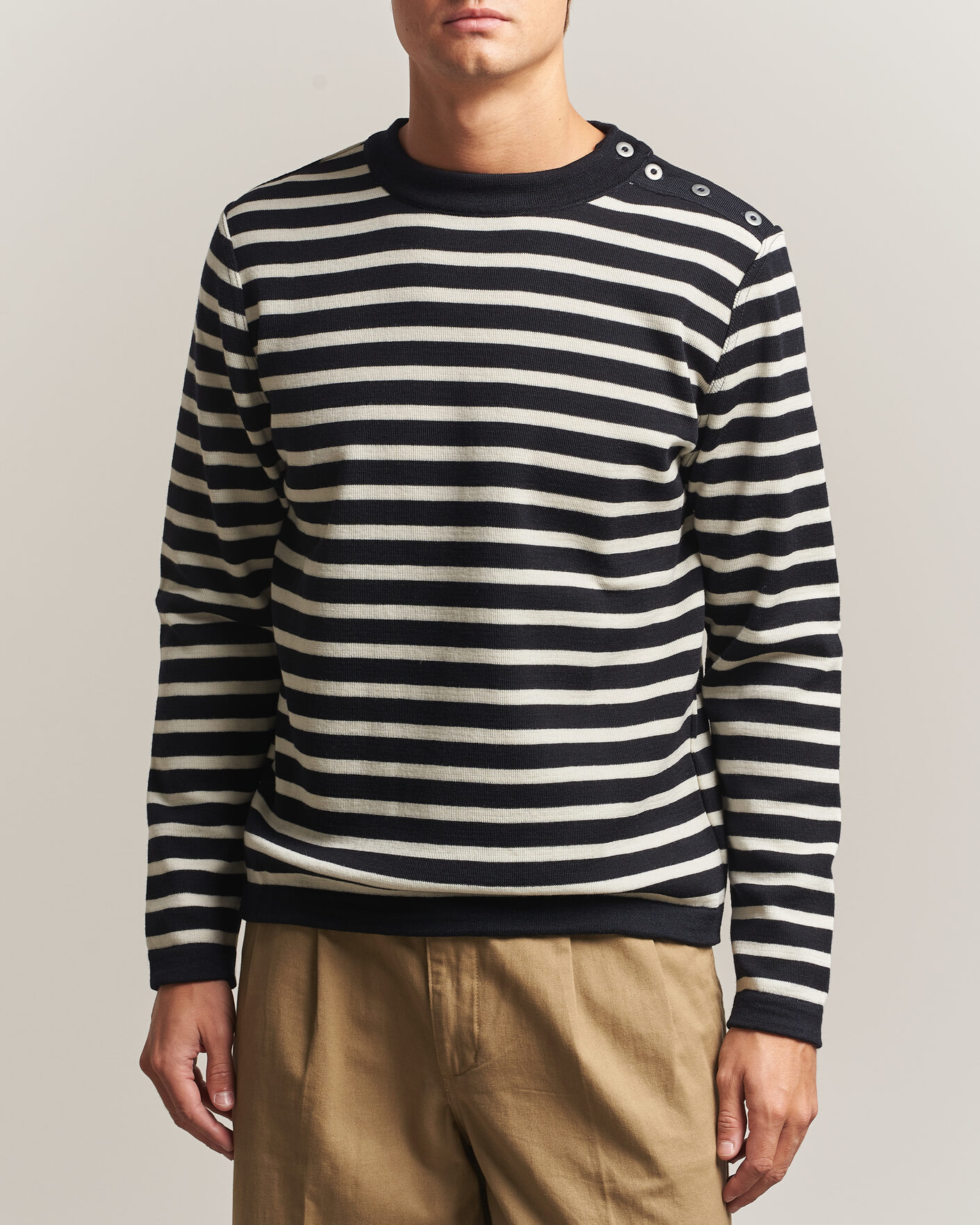 Herren | Pullover | S.N.S. Herning | Naval Crew Neck Navy/White