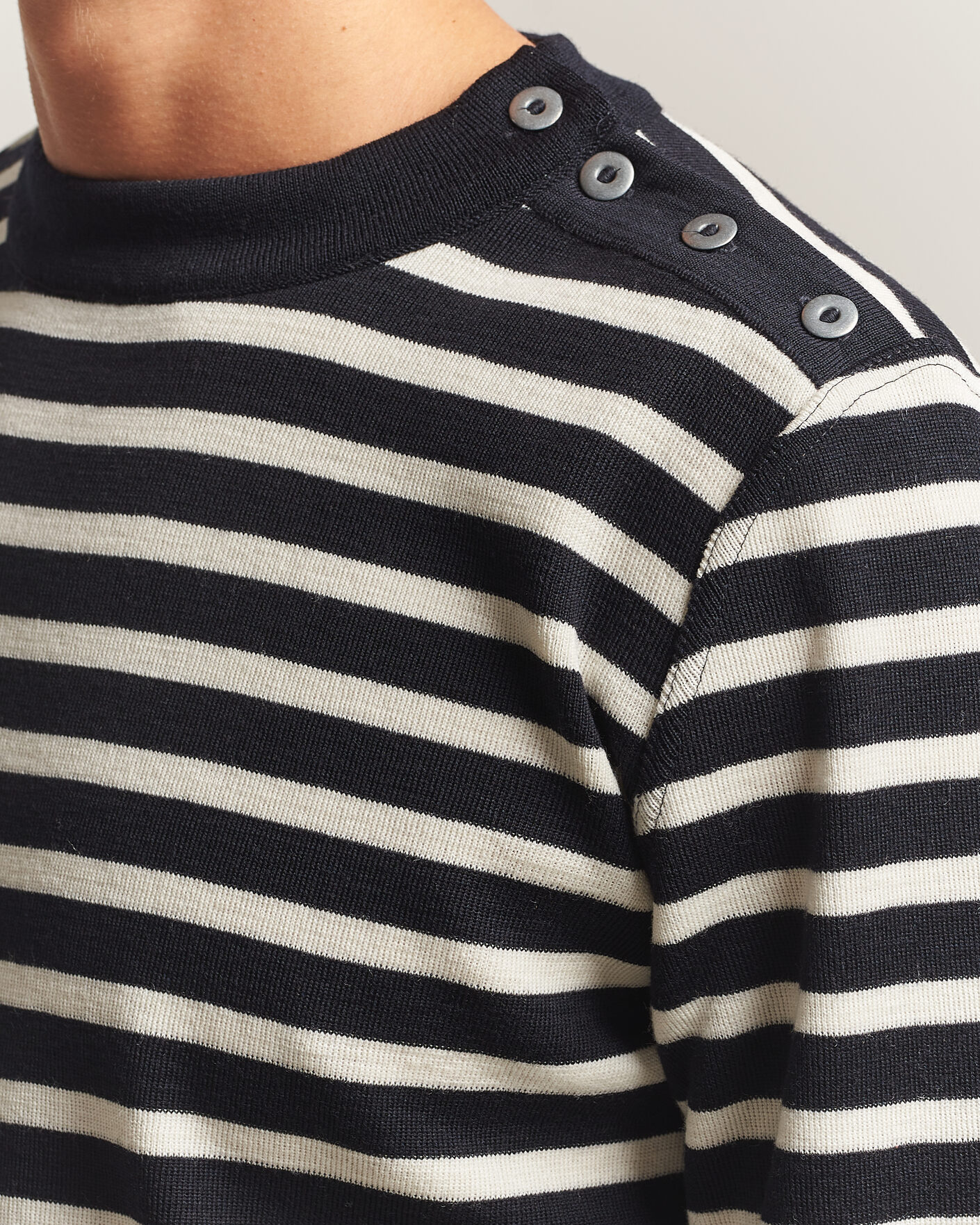 Herren | Pullover | S.N.S. Herning | Naval Crew Neck Navy/White