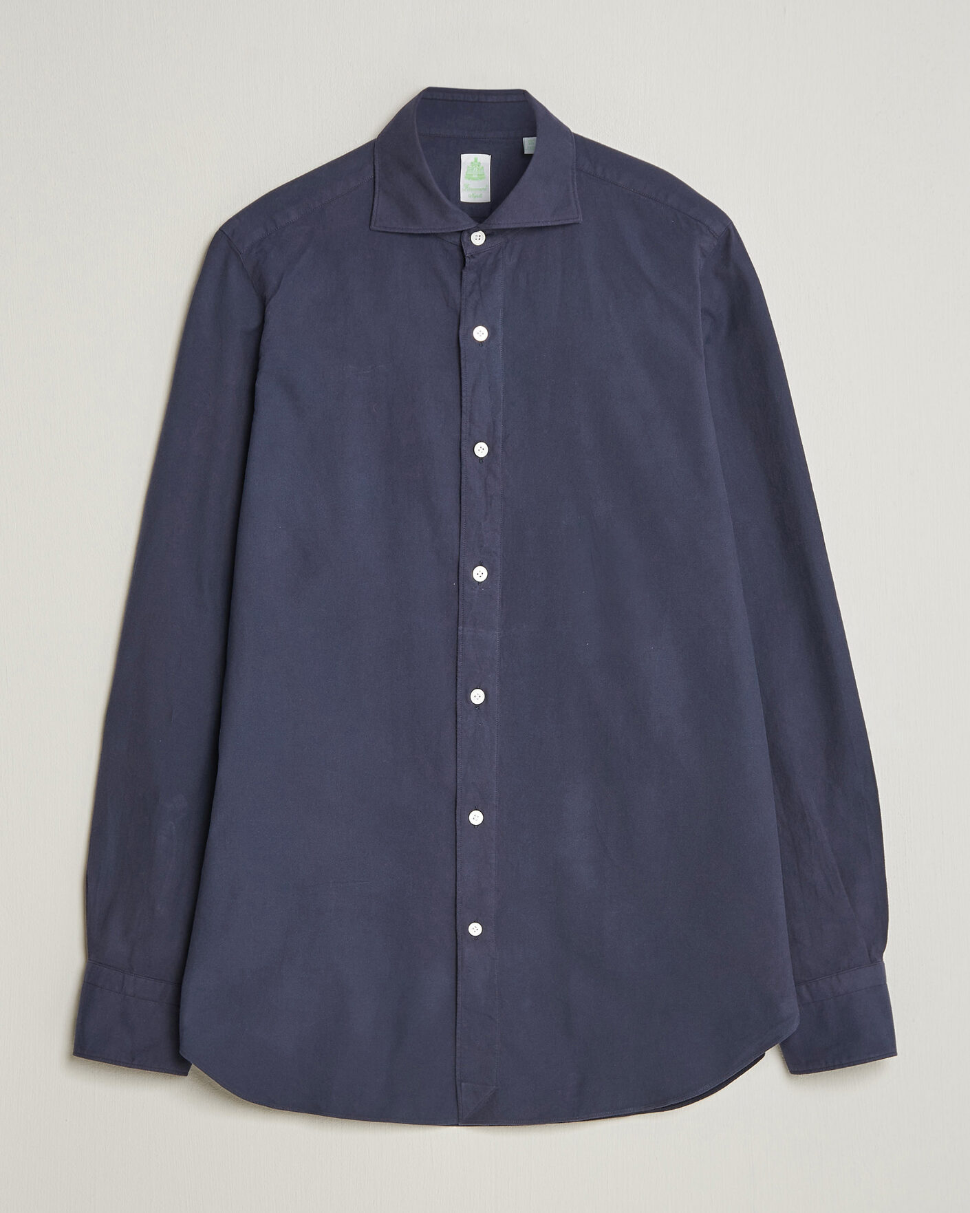 Herren | Hemden | Finamore Napoli | Gaeta Flannel Sport Shirt Navy