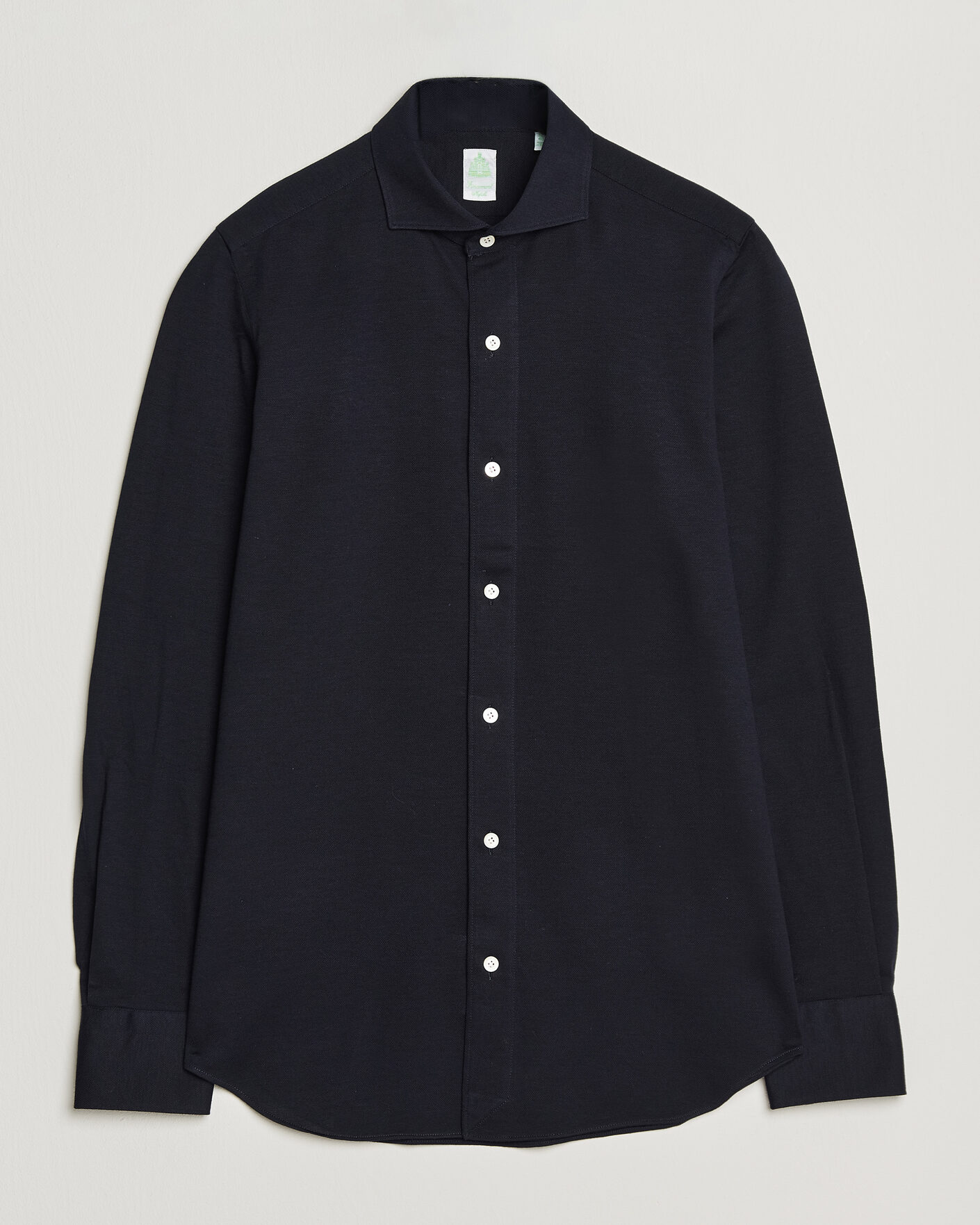 Herren | Hemden | Finamore Napoli | Cotton/Cashmere Jersey Shirt Navy