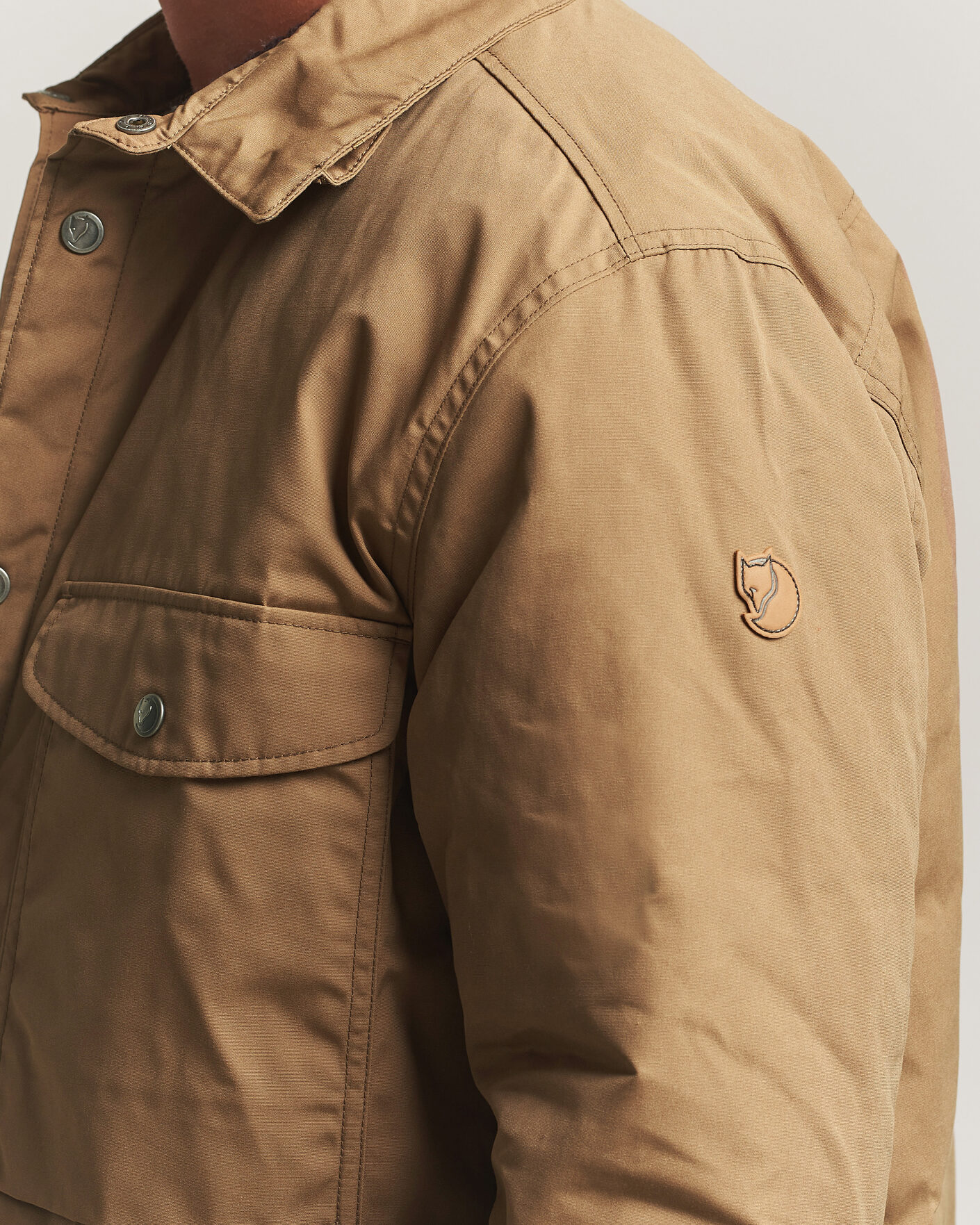 Herren | Jacken | Fjällräven | Övik Down Shirt Jacket Wood Brown