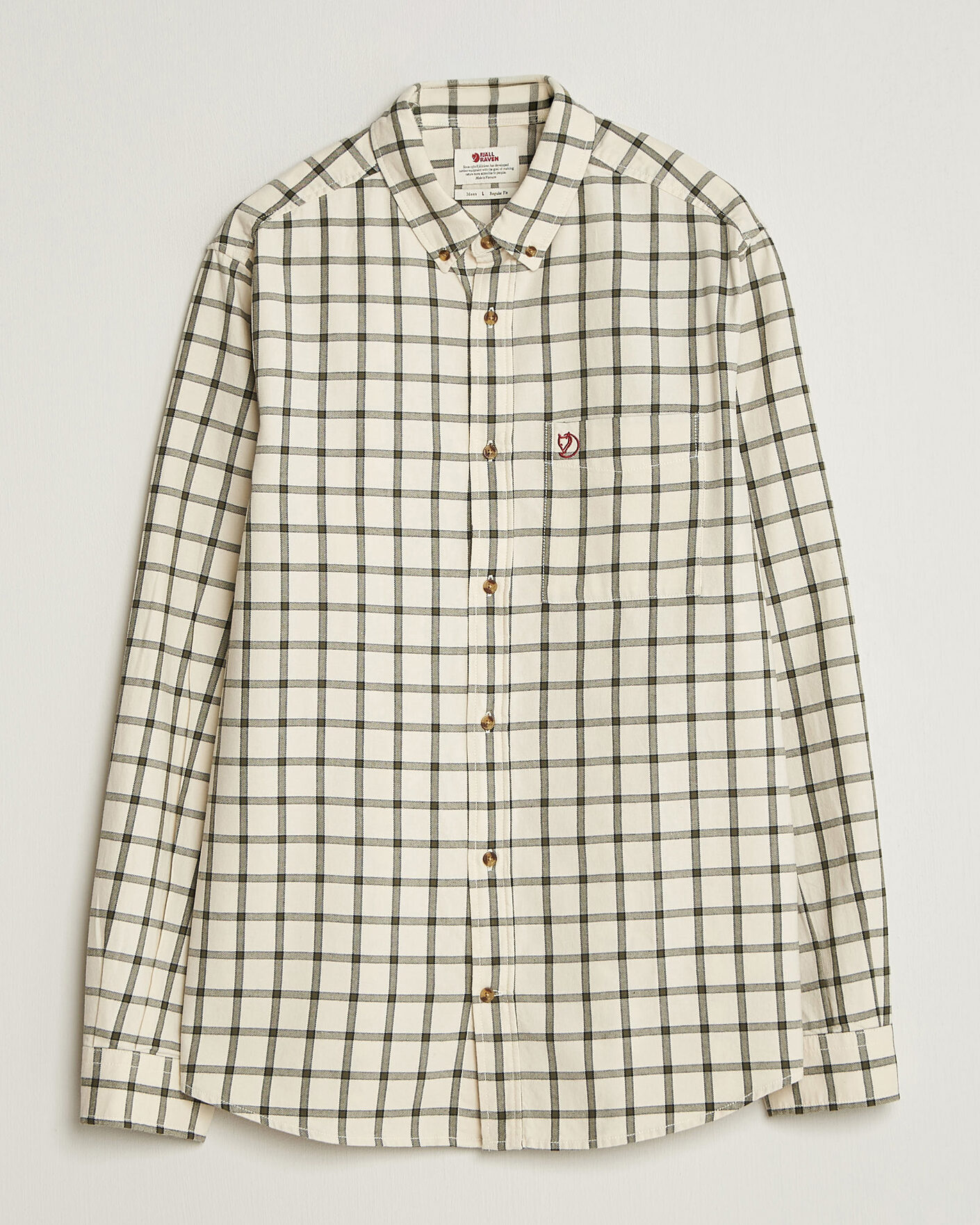 Herren | Hemden | Fjällräven | Övik Flannel Shirt Chalk White